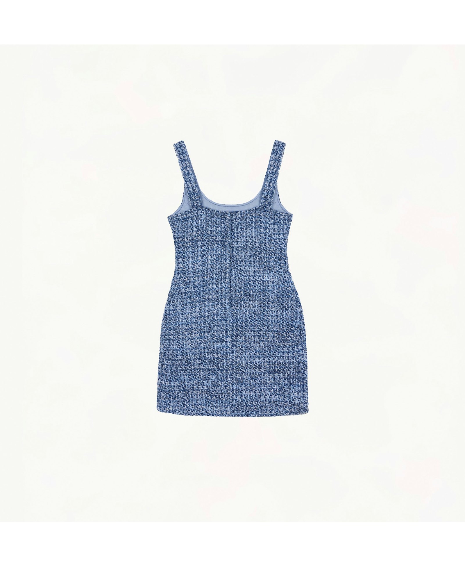 MULTICOLORED SEQUINED TWEED DRESS made by CRUSH Collection