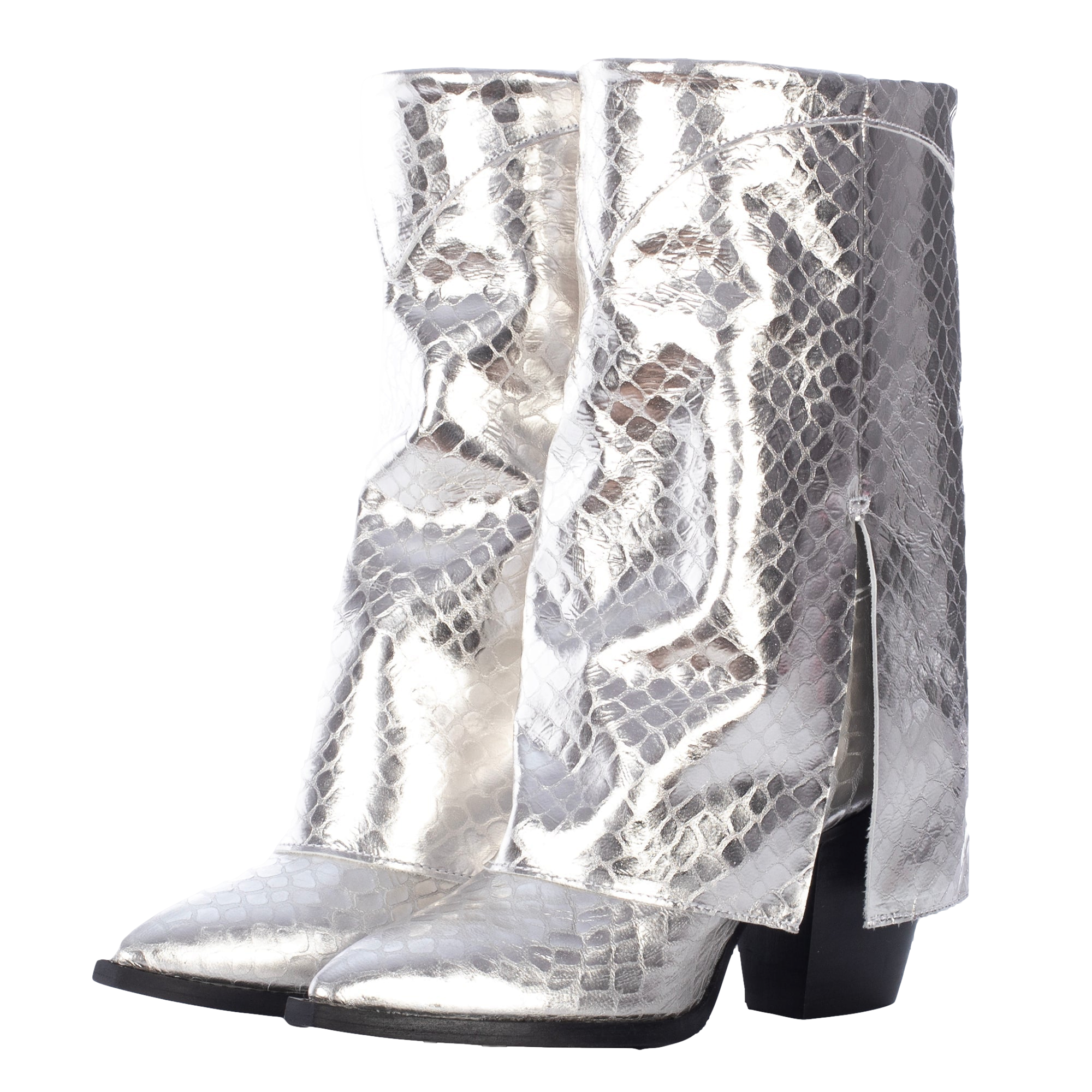 Toral Vegas Silver Textured Boots