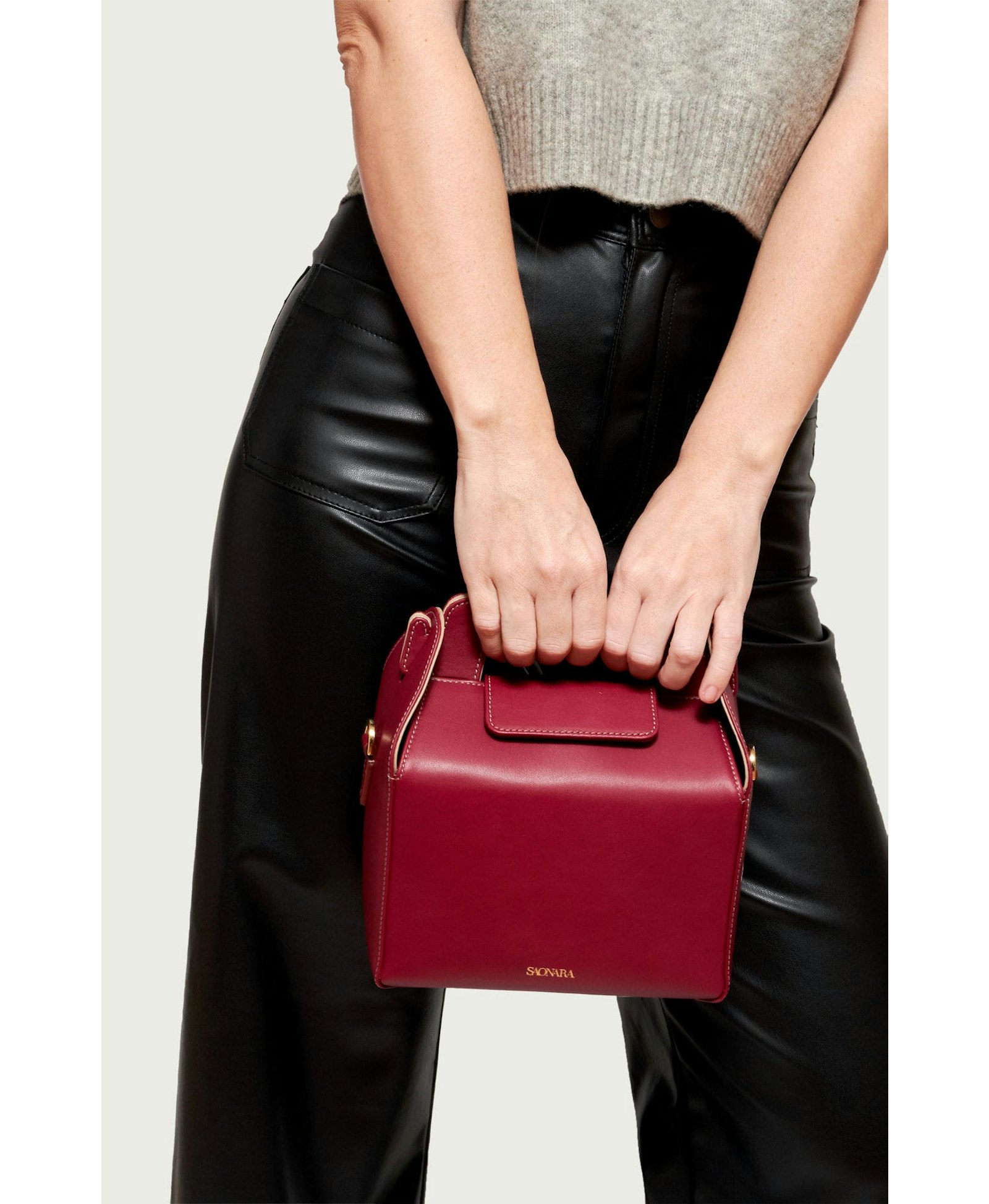 SAONARA KUKITO BERRY/TAUPE PIEL made by Saonara