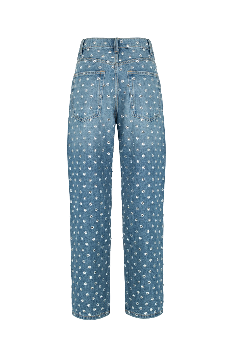 Shop Santa Brands Jeans With Crystals In Blue