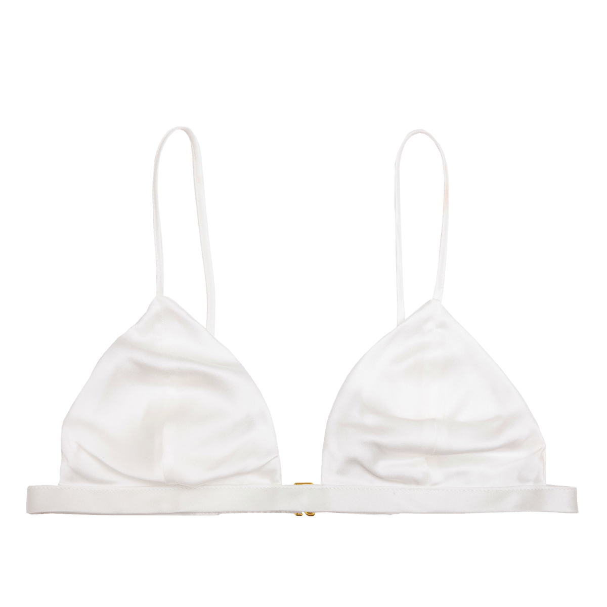 Shop IVY GOLD SAND: GOTS ORGANIC SILK BRA TOP from HERTH at Seezona