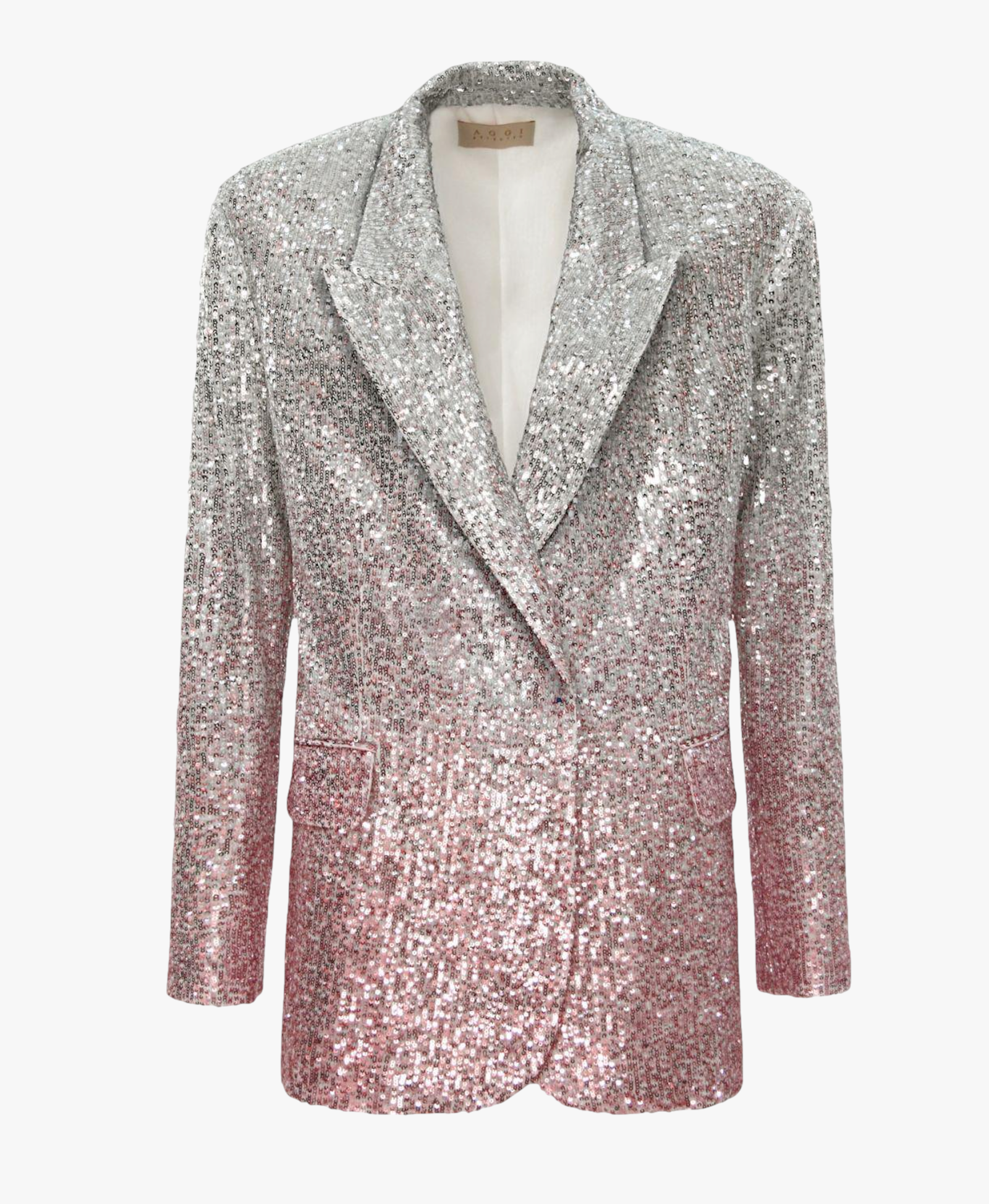 Sequin Blazer Gioia Silver Peony made by HALEWSKI