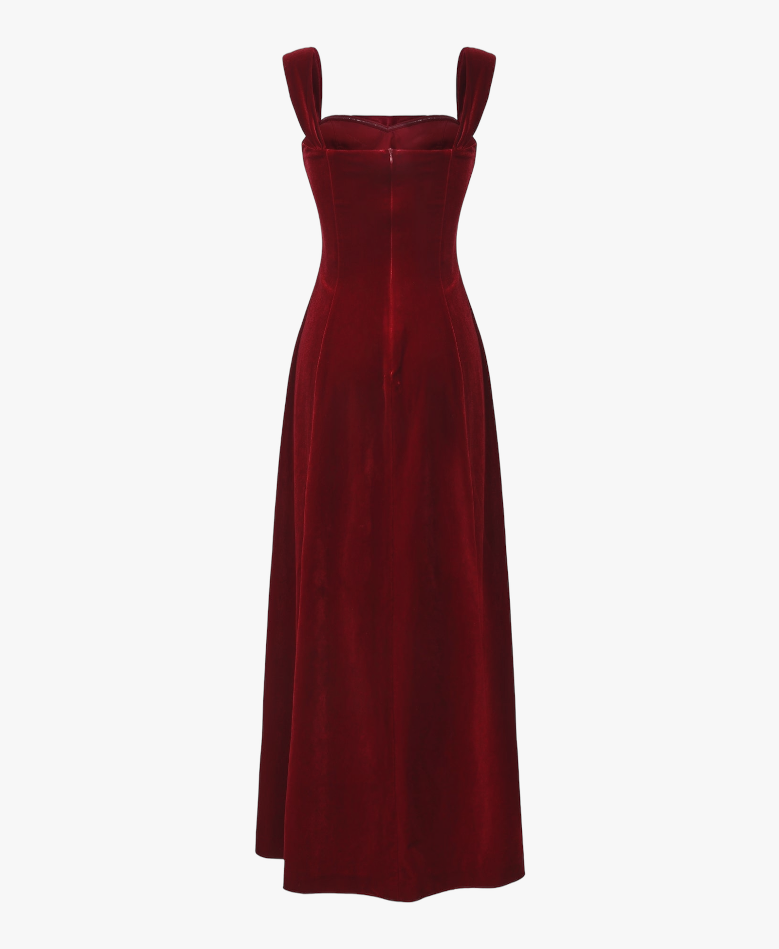 Belle Velvet Maxi Dress (Red) made by Nana Jacqueline