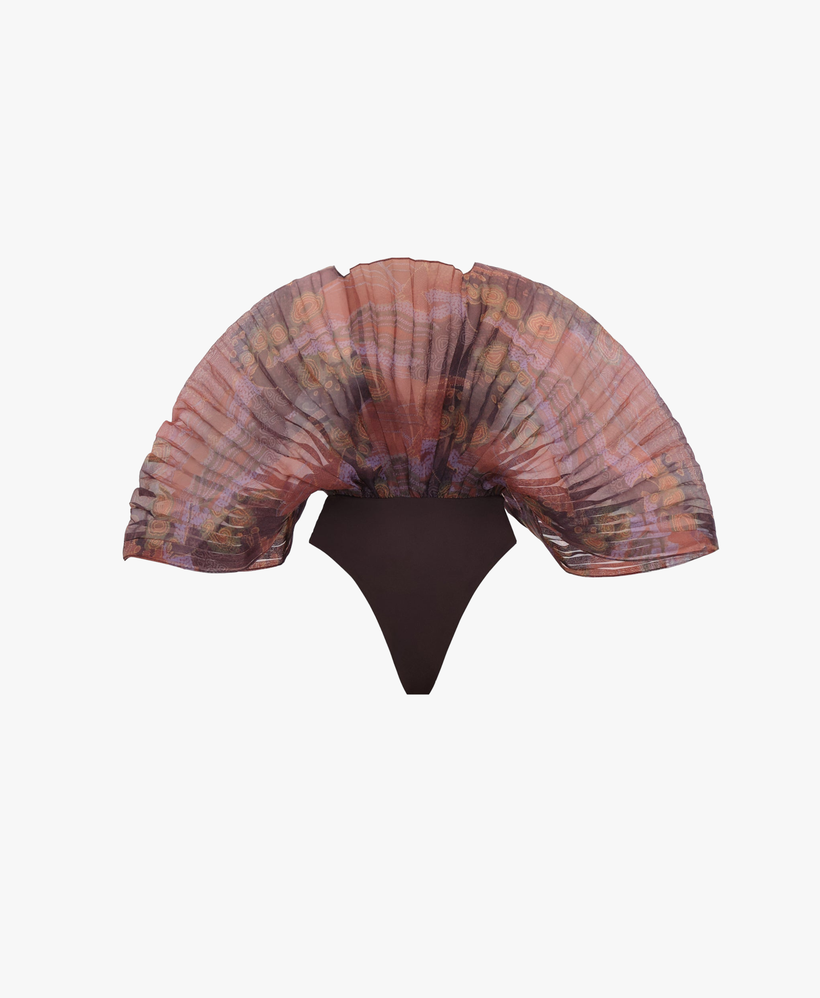 SOMBRA BODYSUIT - KAVA PRINT made by Andrea Iyamah