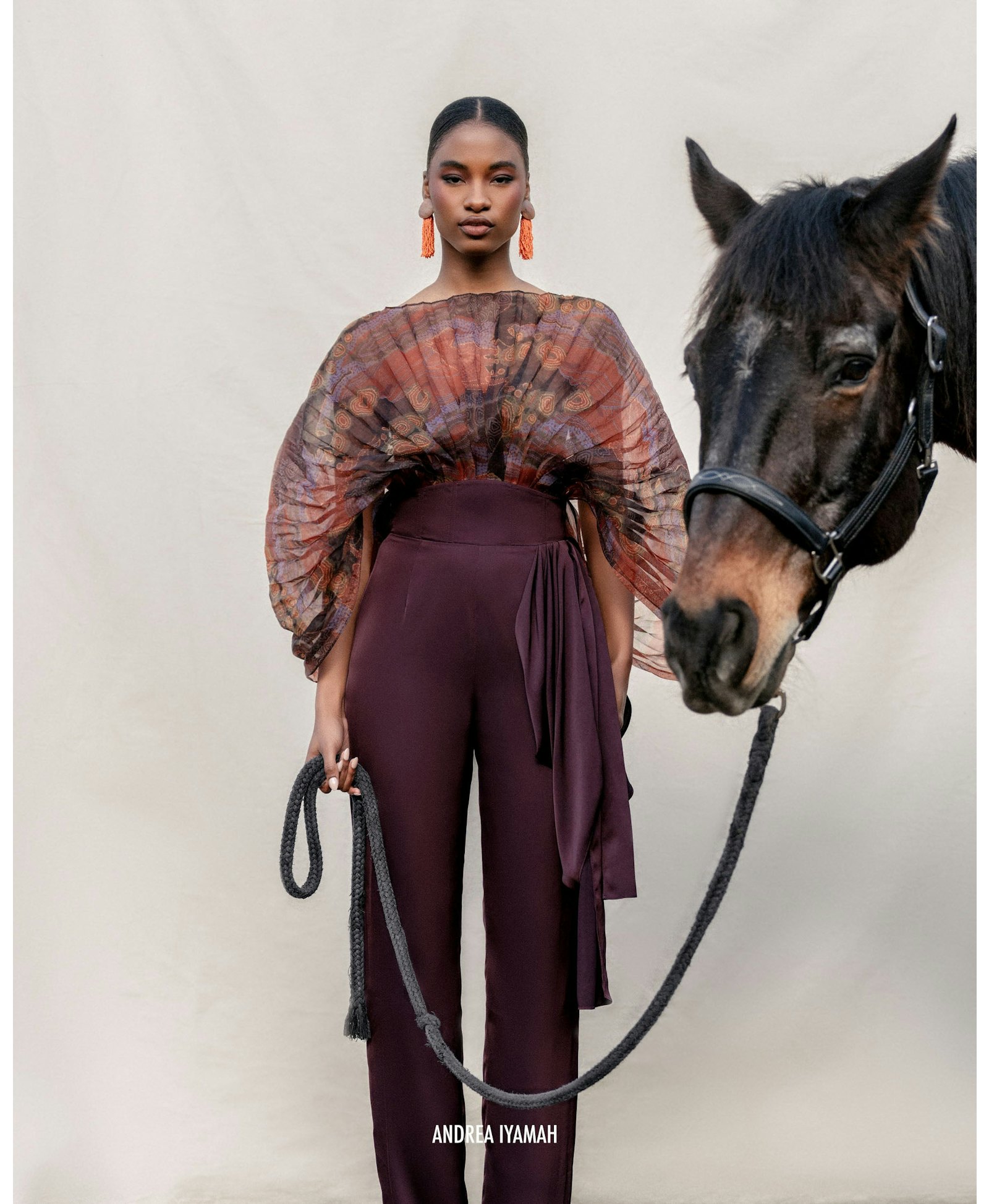 SOMBRA BODYSUIT - KAVA PRINT made by Andrea Iyamah