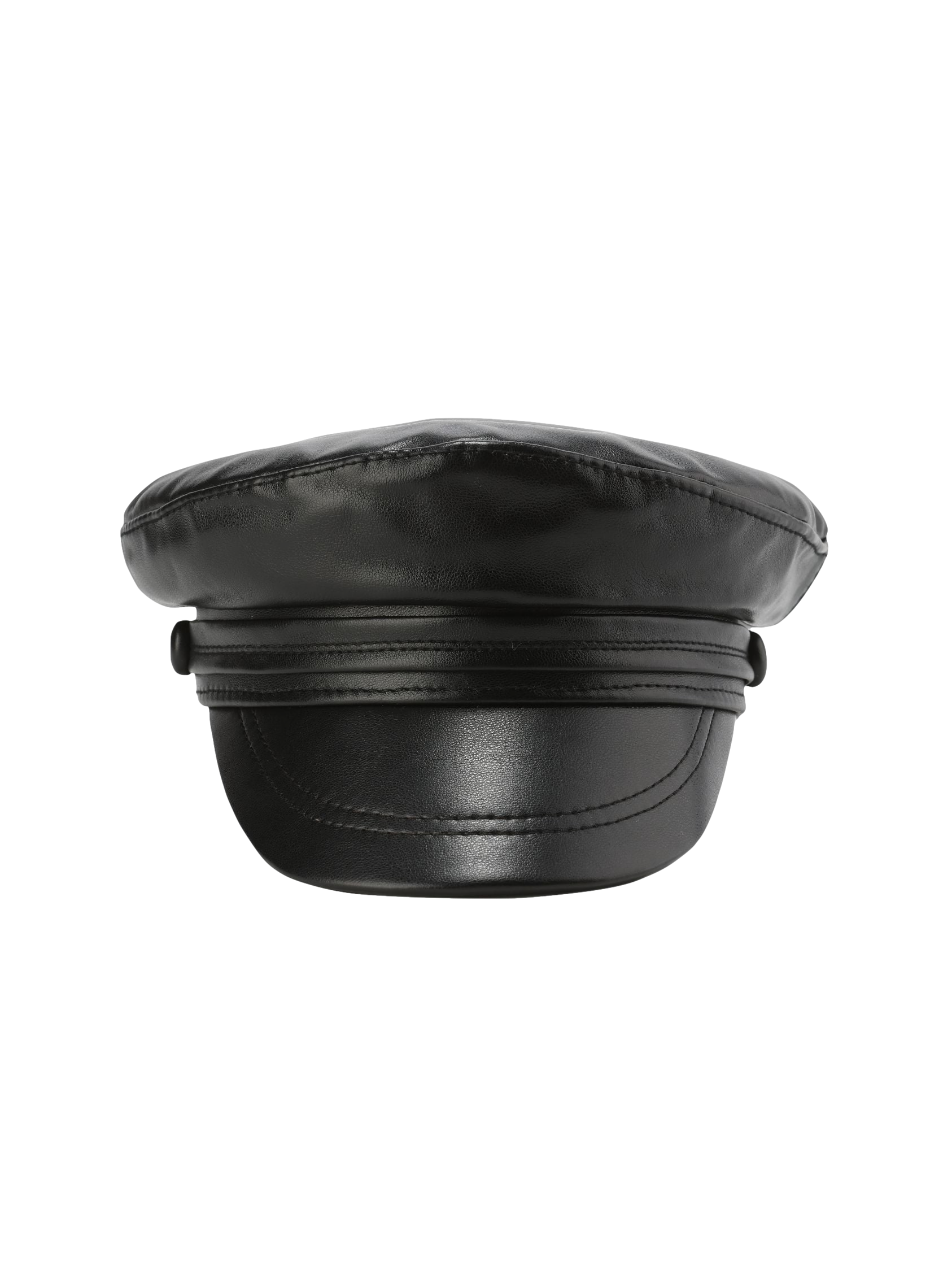 Evie Hat (Leather) in Black made by Nana Jacqueline