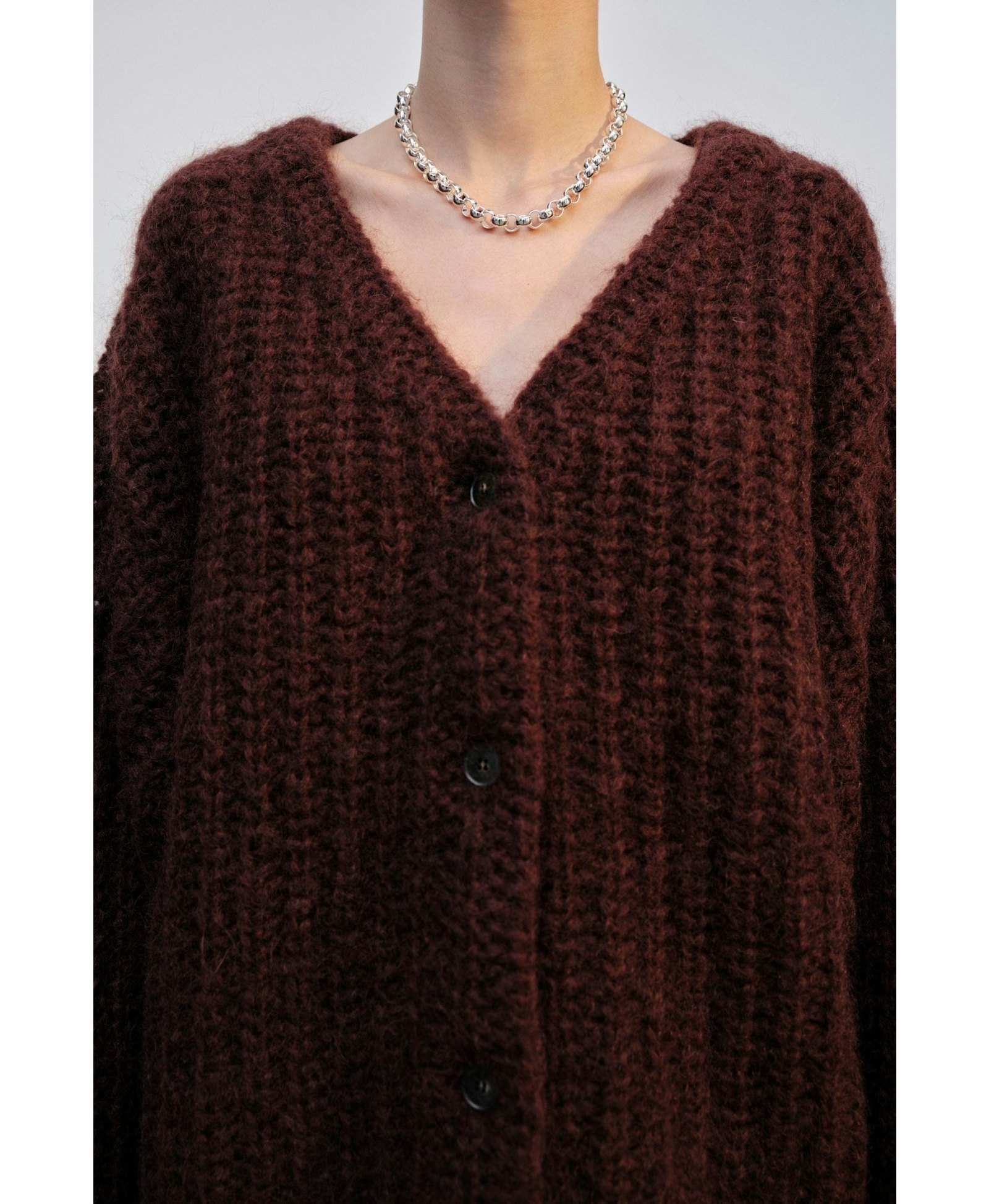 Ace Knit Cardigan - Oxblood made by HERSKIND
