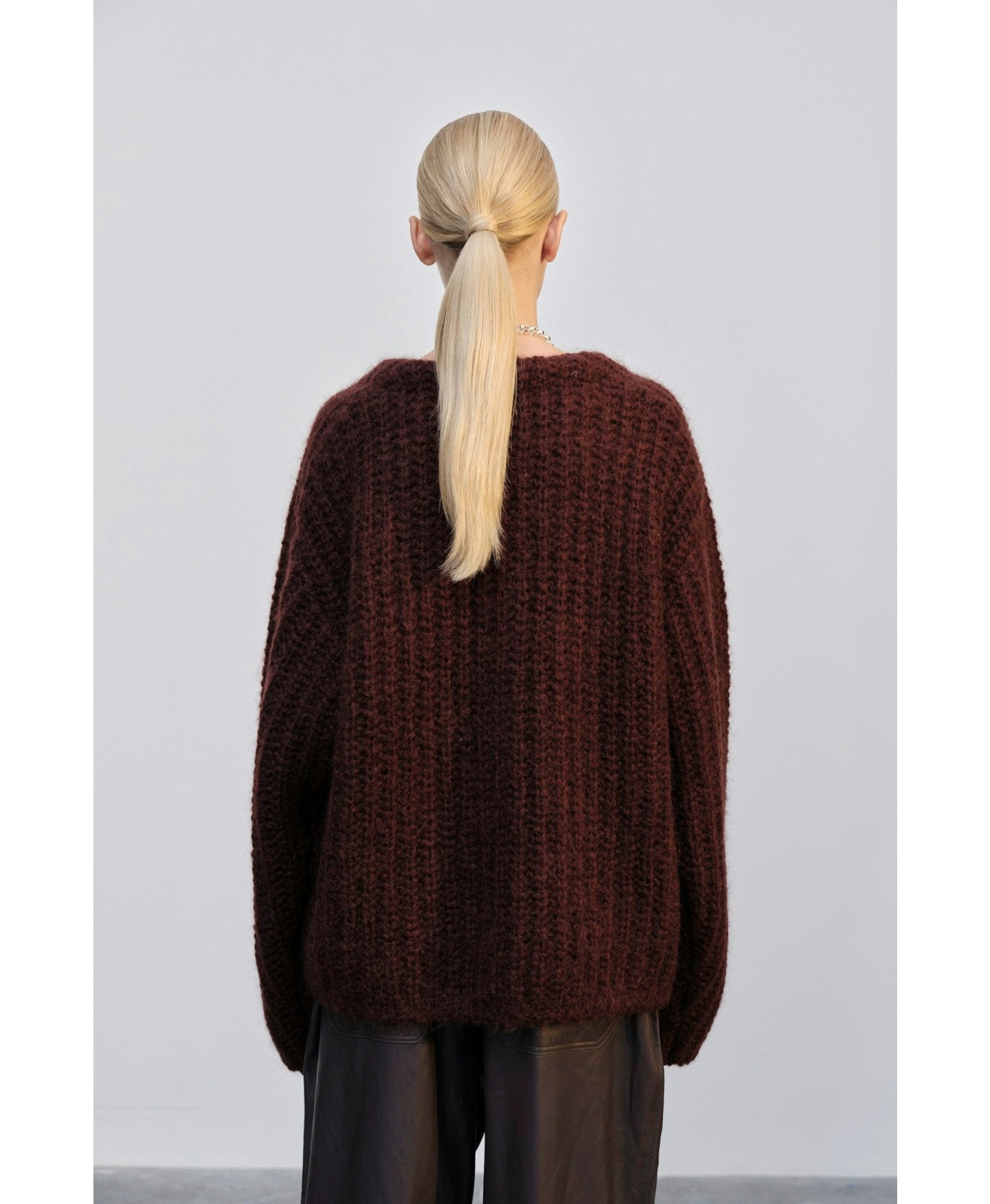 Ace Knit Cardigan - Oxblood made by HERSKIND