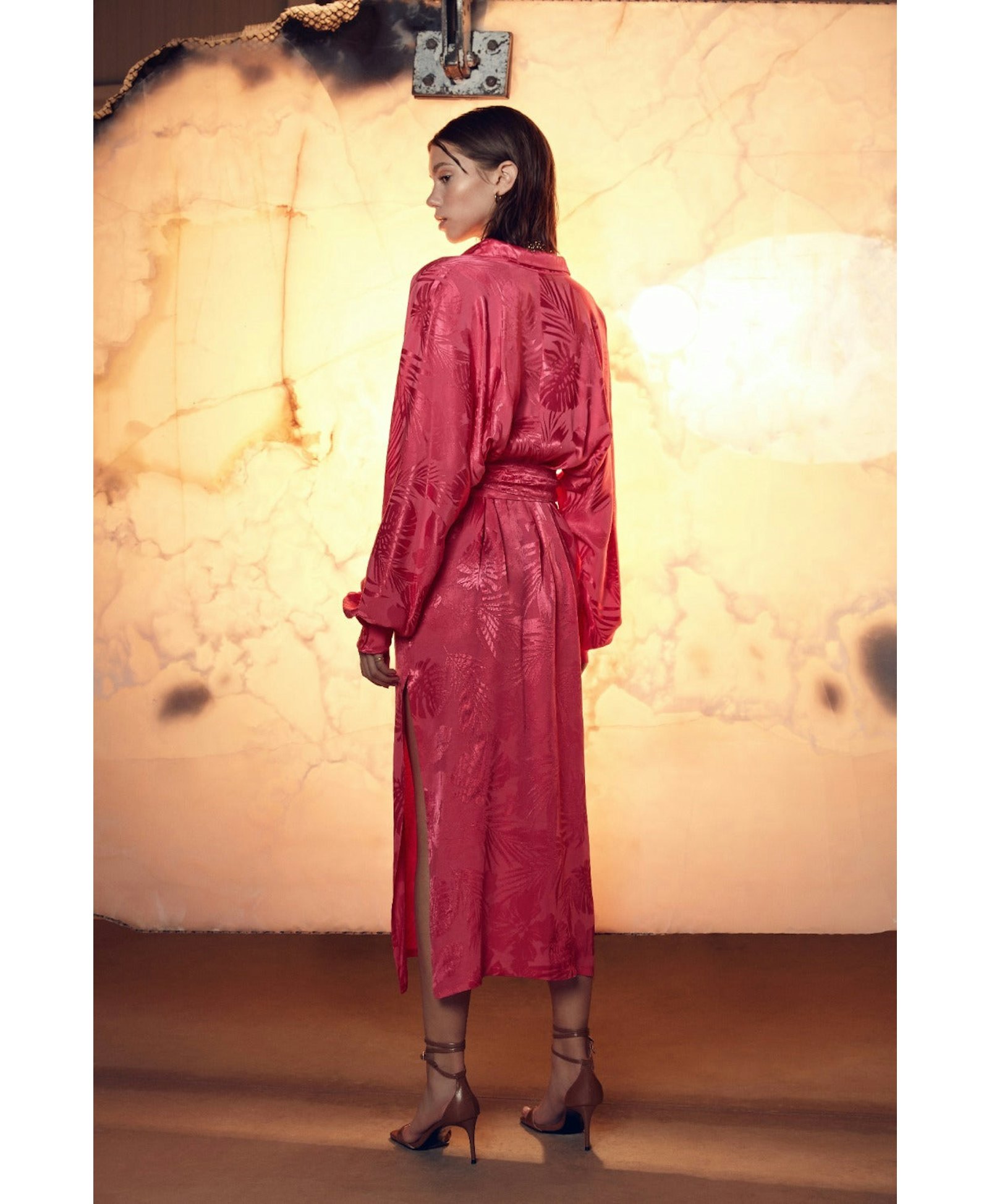 Cassin Jacquard Shirt Dress made by Nazli Ceren