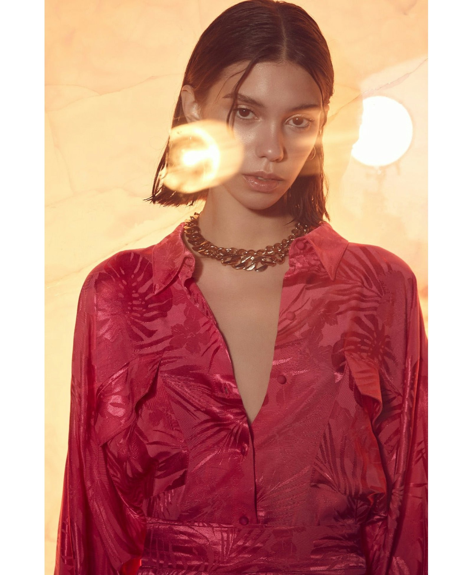 Cassin Jacquard Shirt Dress made by Nazli Ceren