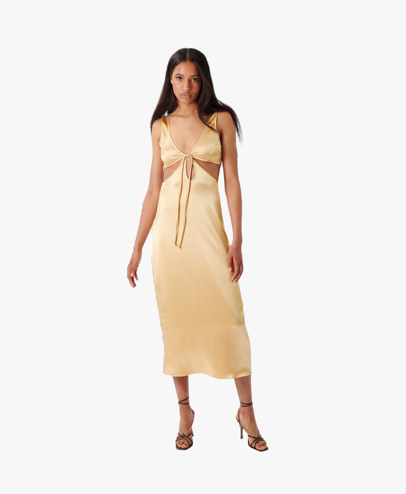Emily Dress in Yellow made by AÉRYNE