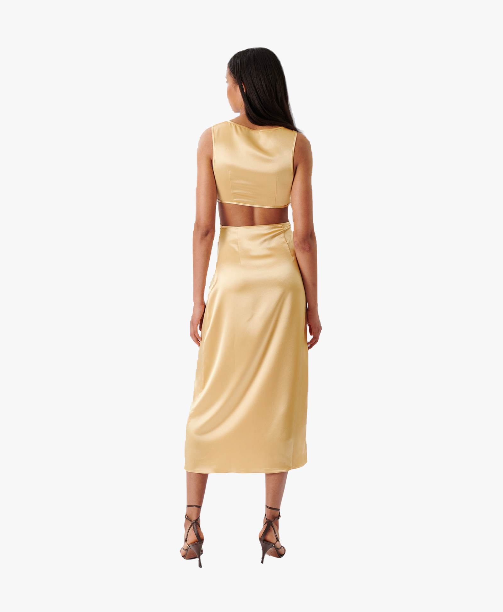 Emily Dress in Yellow made by AÉRYNE