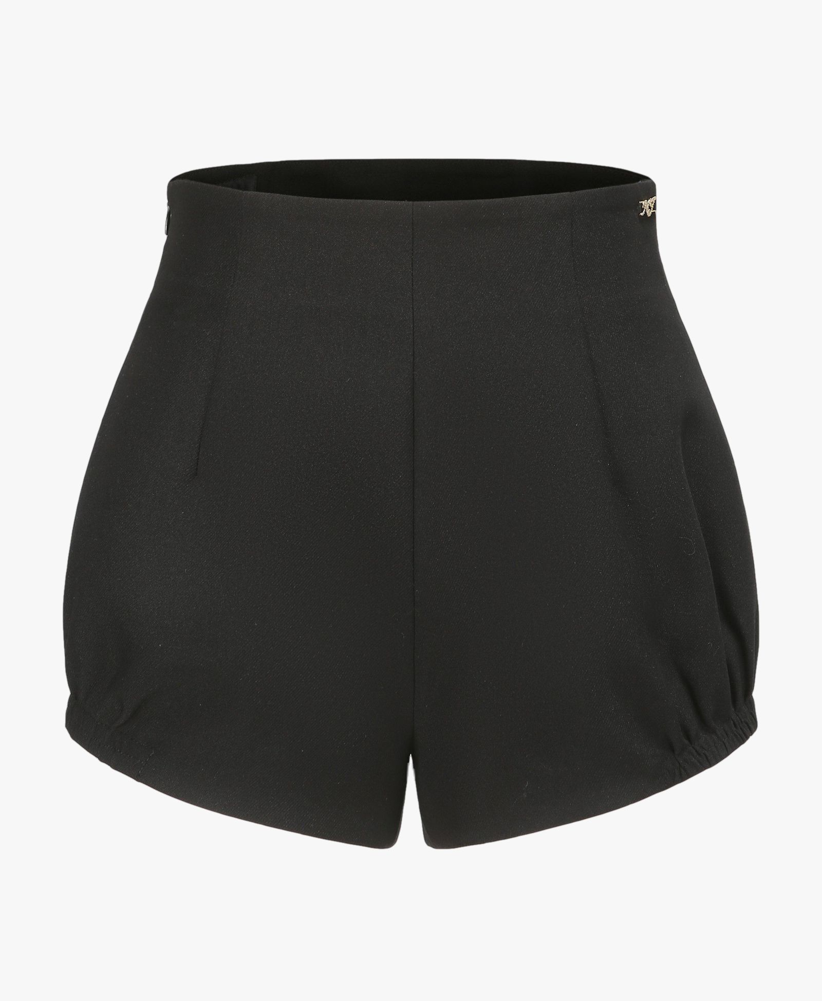 Black Meghan High Waisted Shorts in Black made by Nana Jacqueline