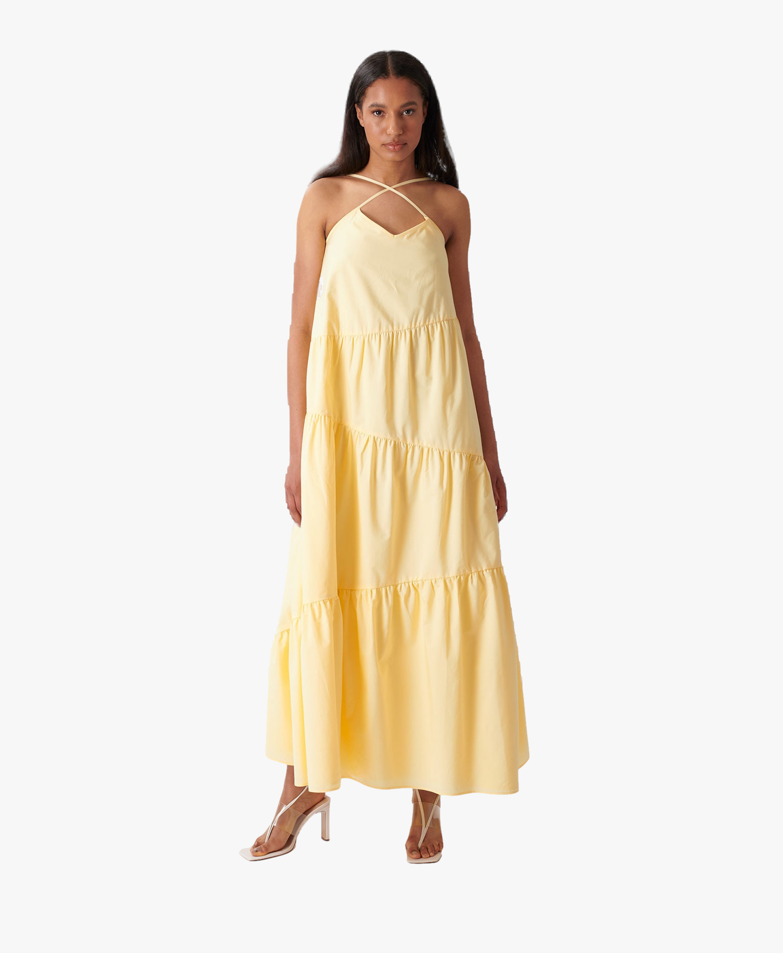 Calissa Dress in Yellow made by AÉRYNE