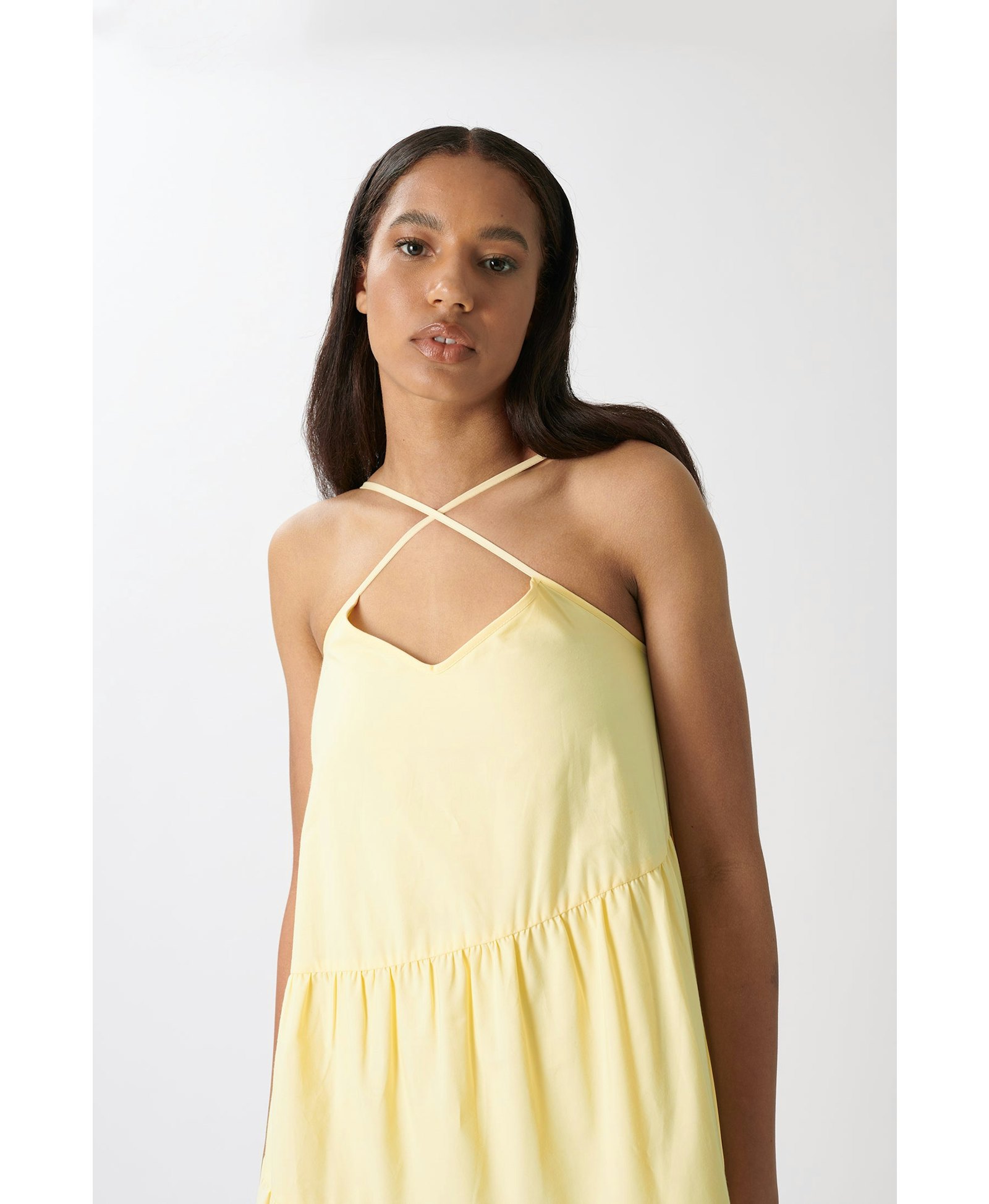 Calissa Dress in Yellow made by AÉRYNE