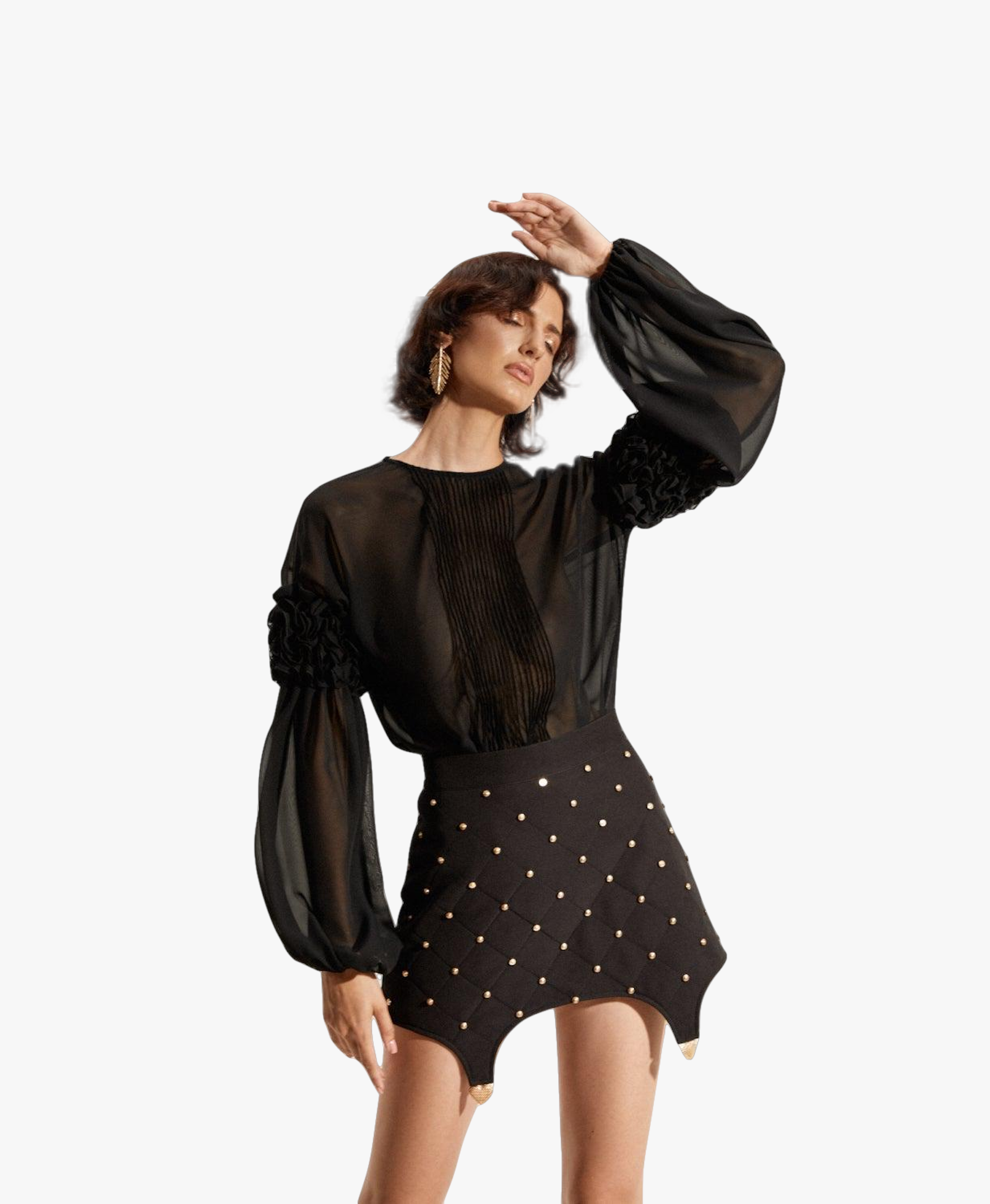 Black Mini Skirt made by Guranda