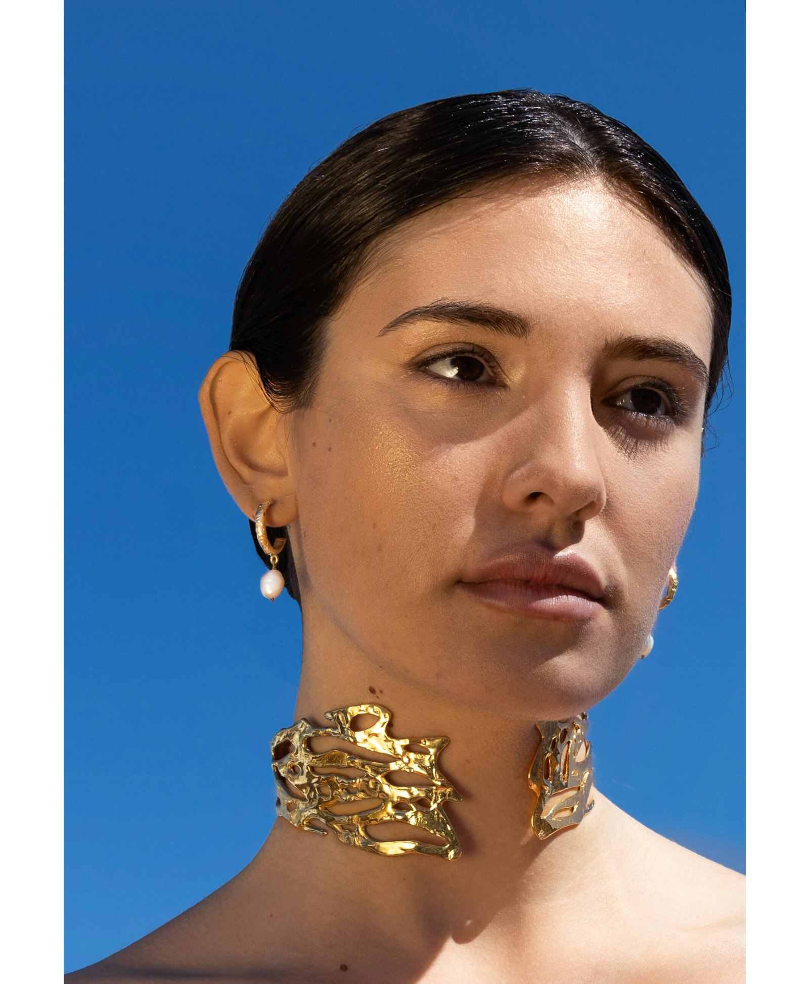 Aros Sadie Pearl made by Lavani Jewels