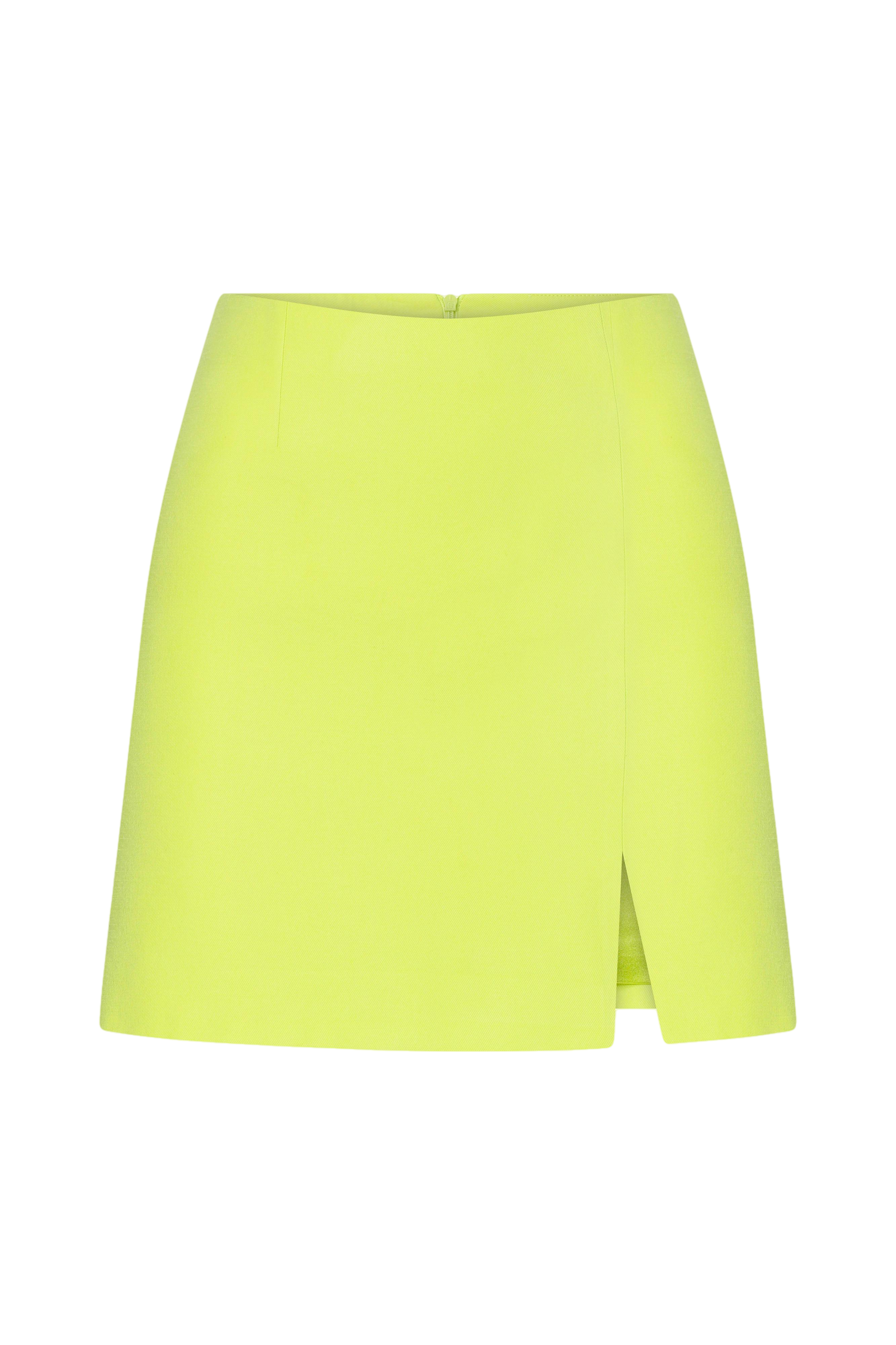 Nazli Ceren Vance A Line Skirt In Lime