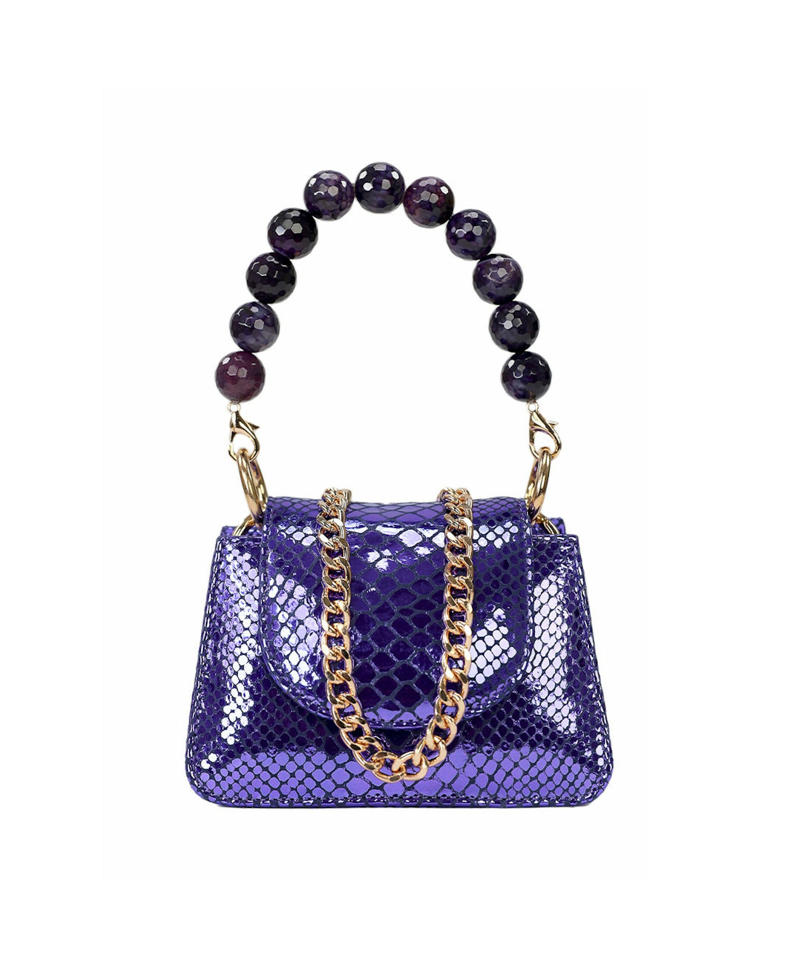 Horra - Metallic Purple - Mini Bag made by ALIEL