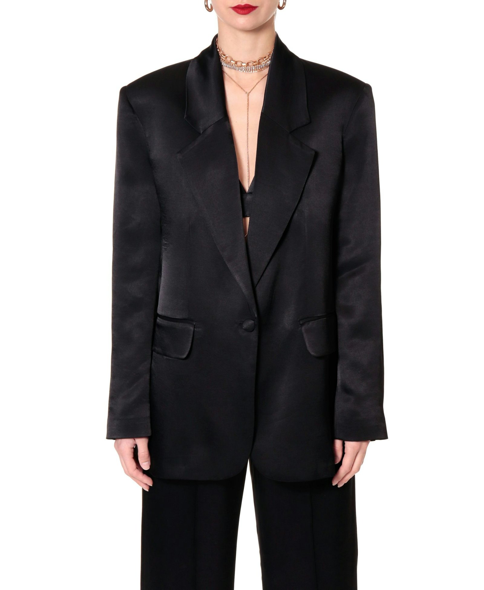 Blazer Bellamy Glossy Black in Black made by HALEWSKI