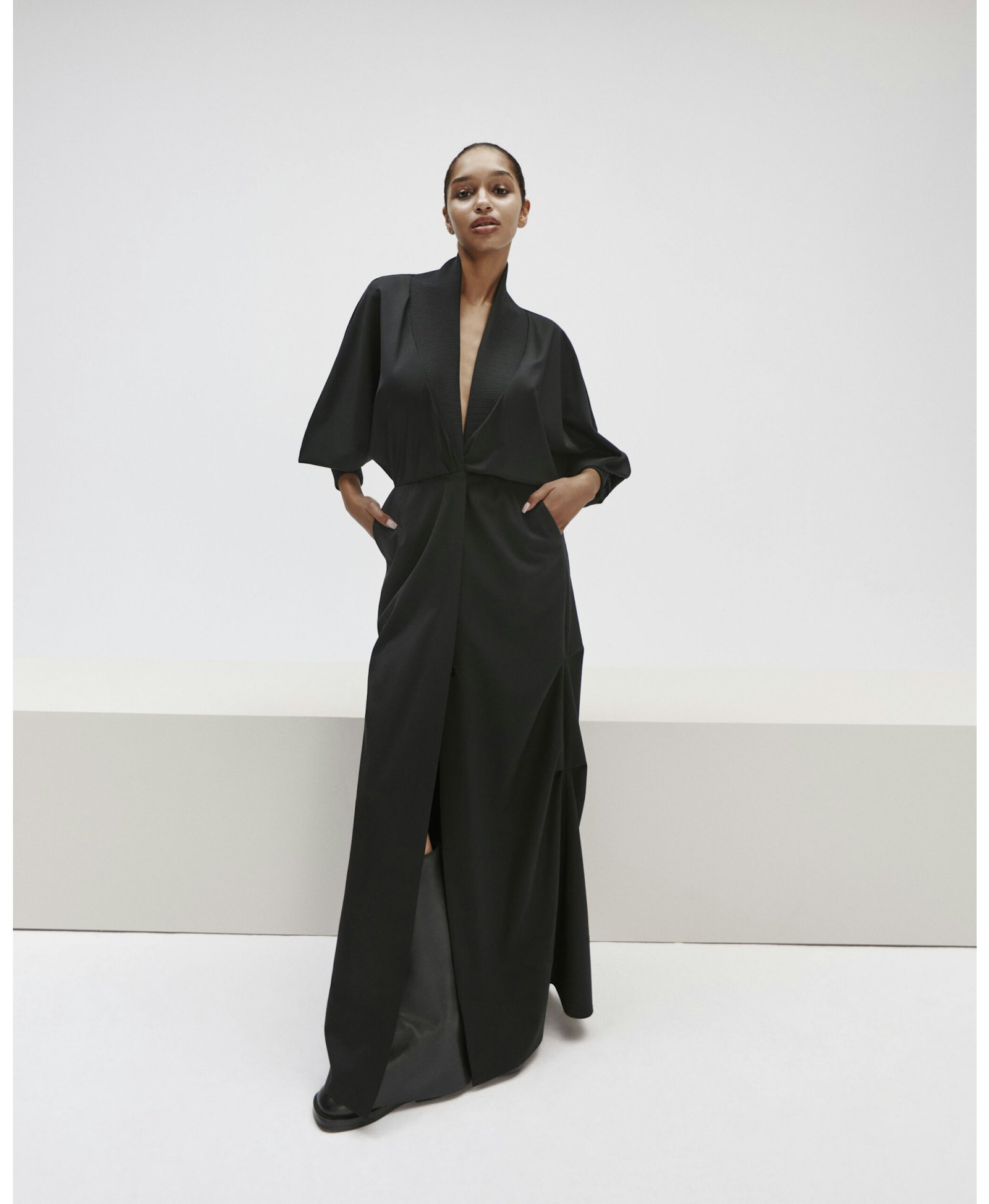 Long Wool Kimono made by YAVORSKA