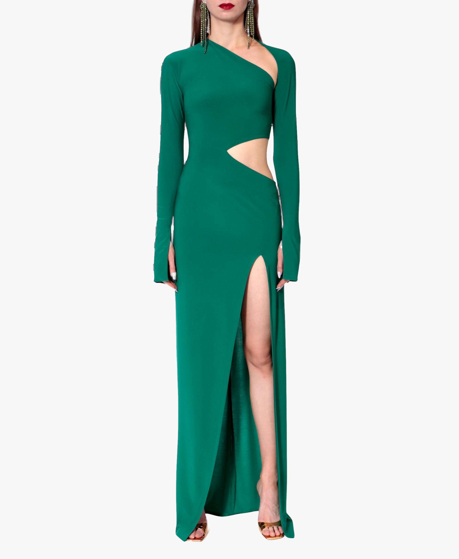 Dress Skylar Skylar Emerald in Green made by HALEWSKI