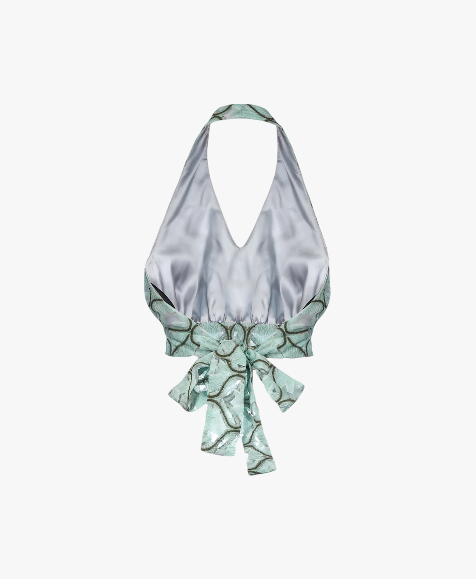 Mint Cross-Front Top made by ANDREEVA