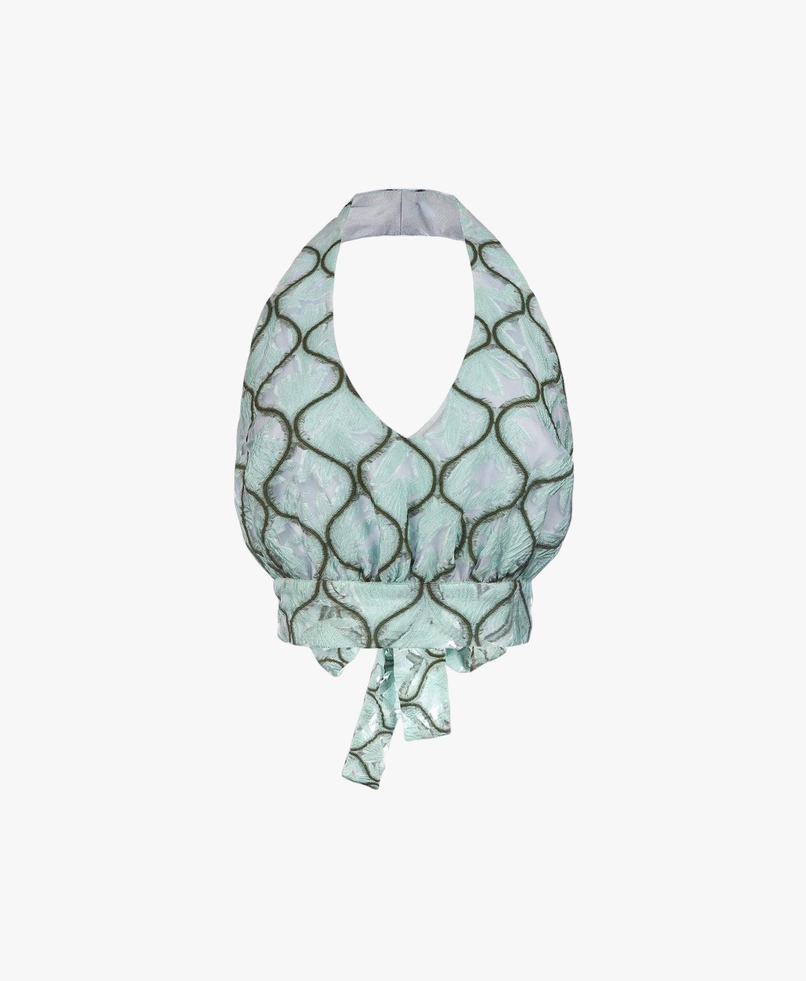 Mint Cross-Front Top made by ANDREEVA