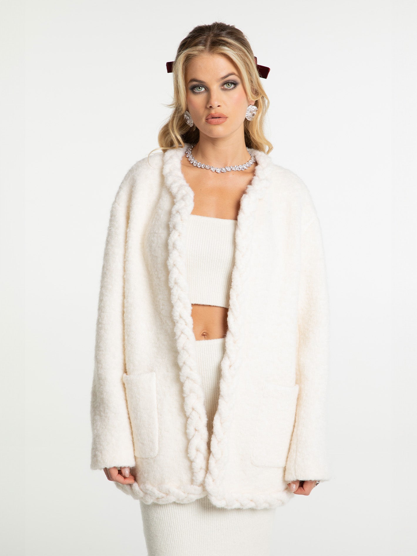 Shop Nana Jacqueline Talia Coat (off White)