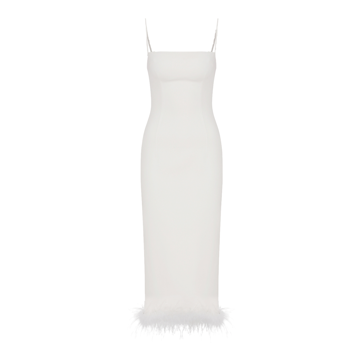 Nazli Ceren Miles Crepe Midi Dress In Vanilla Ice In White