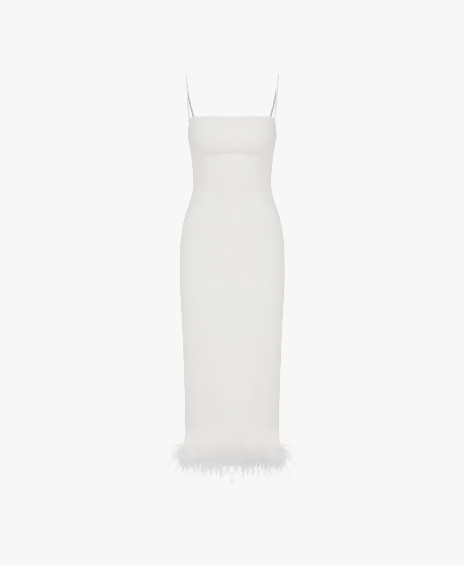 Miles Crepe Midi Dress in Vanilla Ice in White made by Nazli Ceren