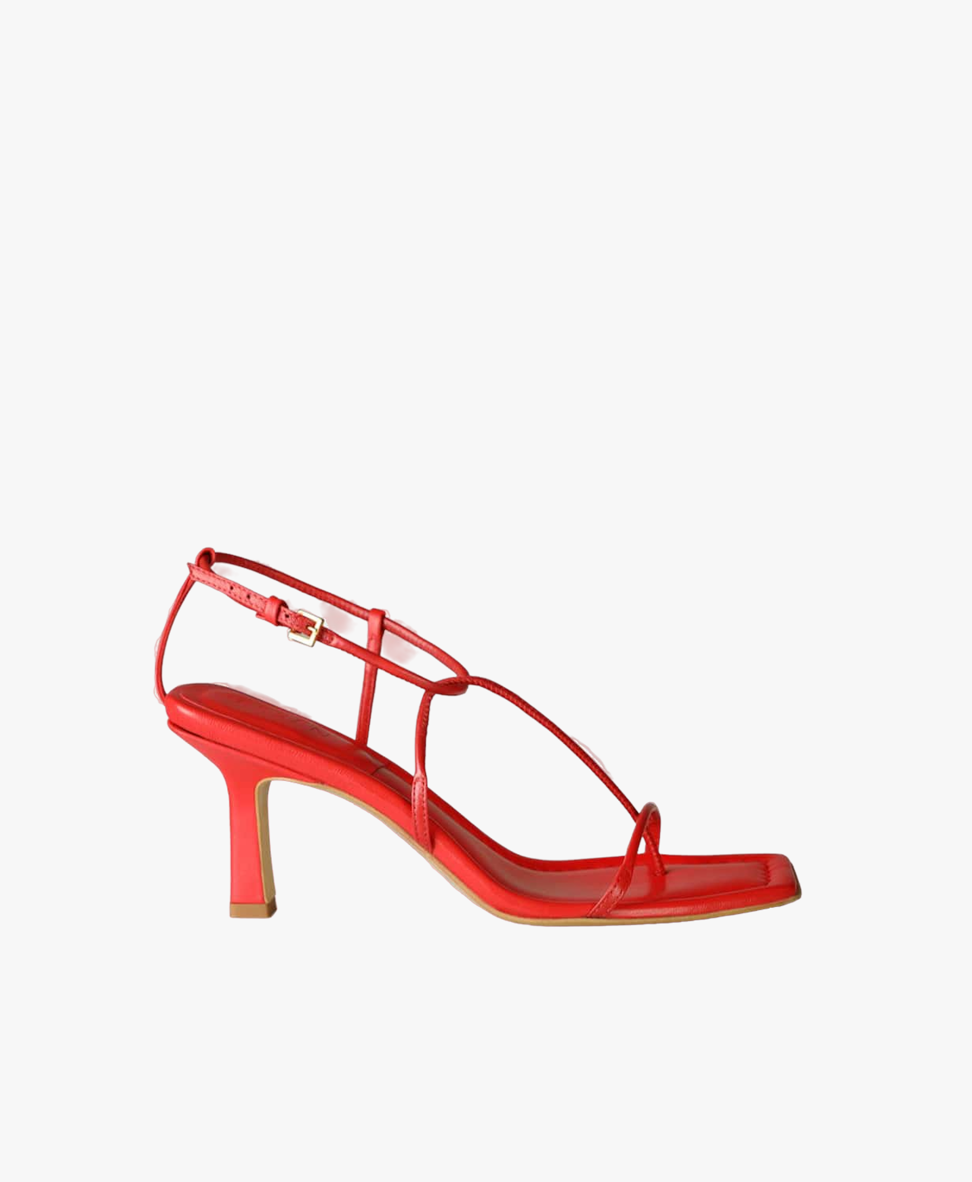 Shop The Strappy Sandal Red from ESSEN at Seezona Seezona