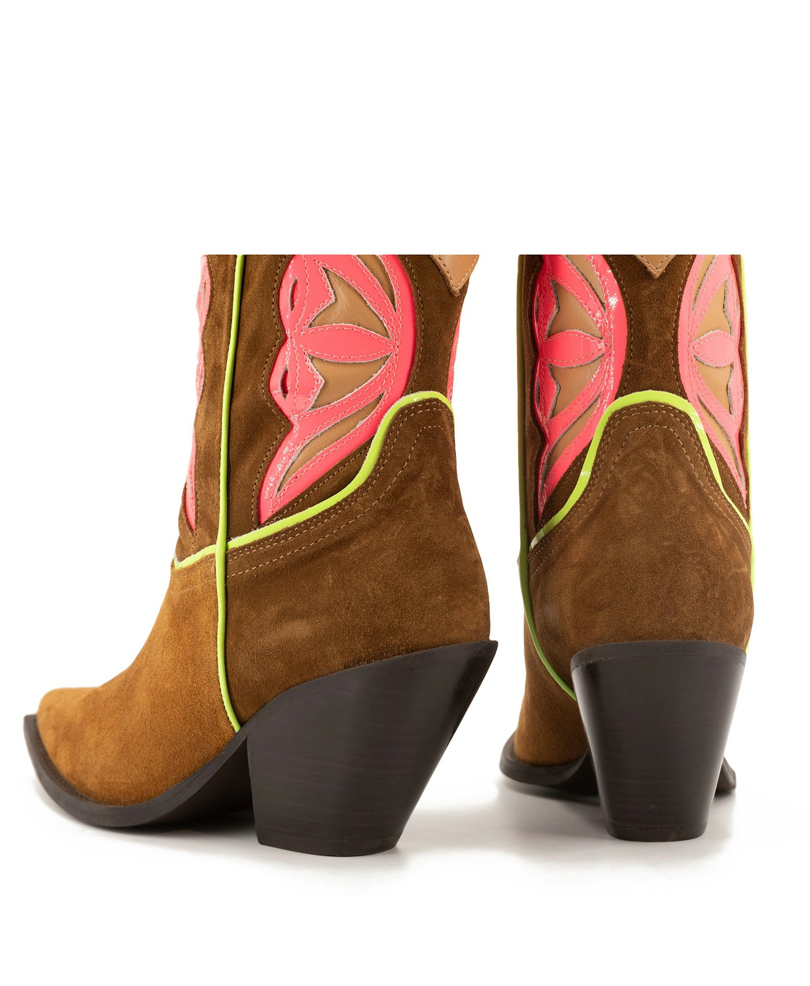 BROWN SUEDE COWBOY BOOTS made by Toral