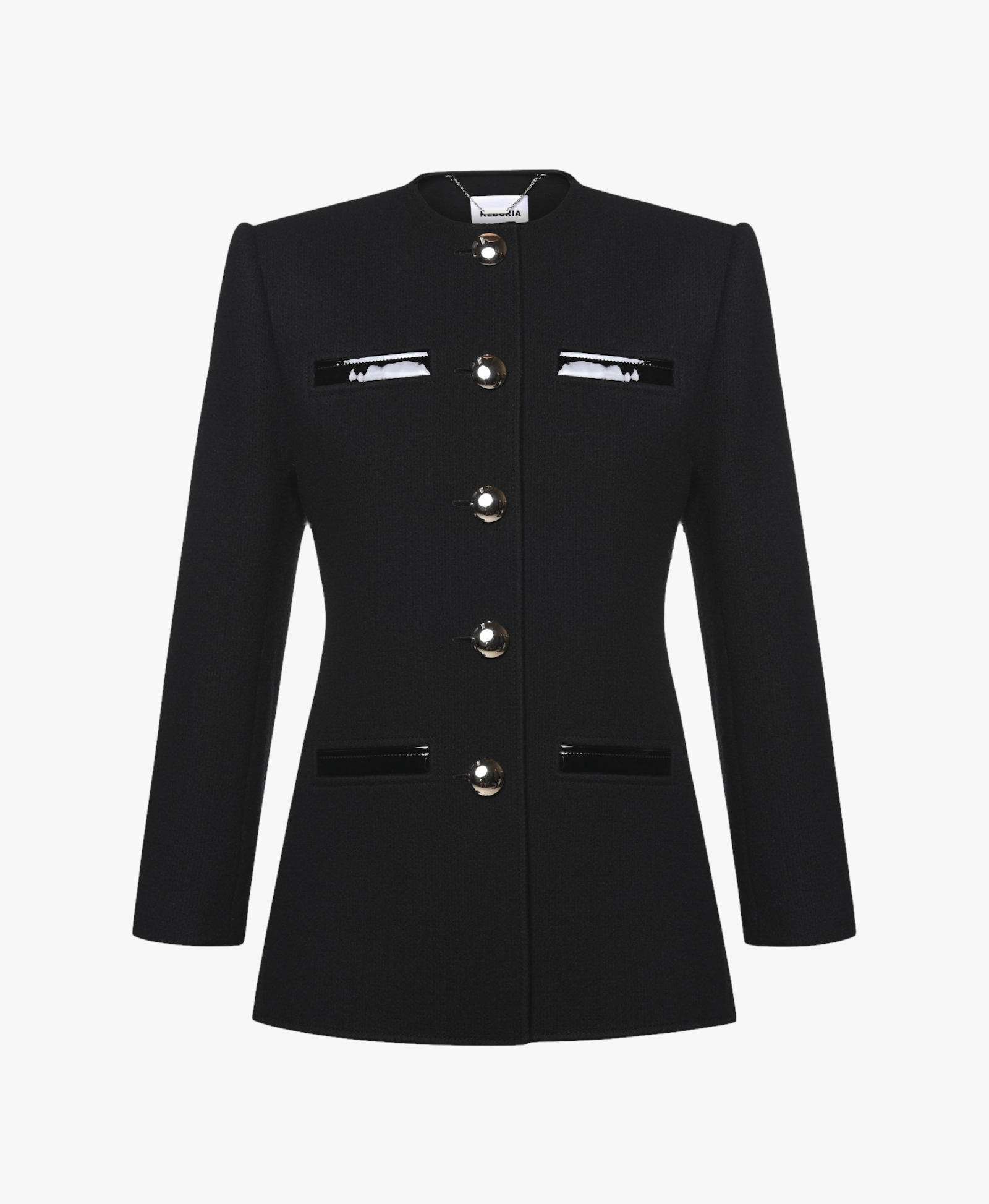 LONGLINE WOOL JACKET made by KEBURIA
