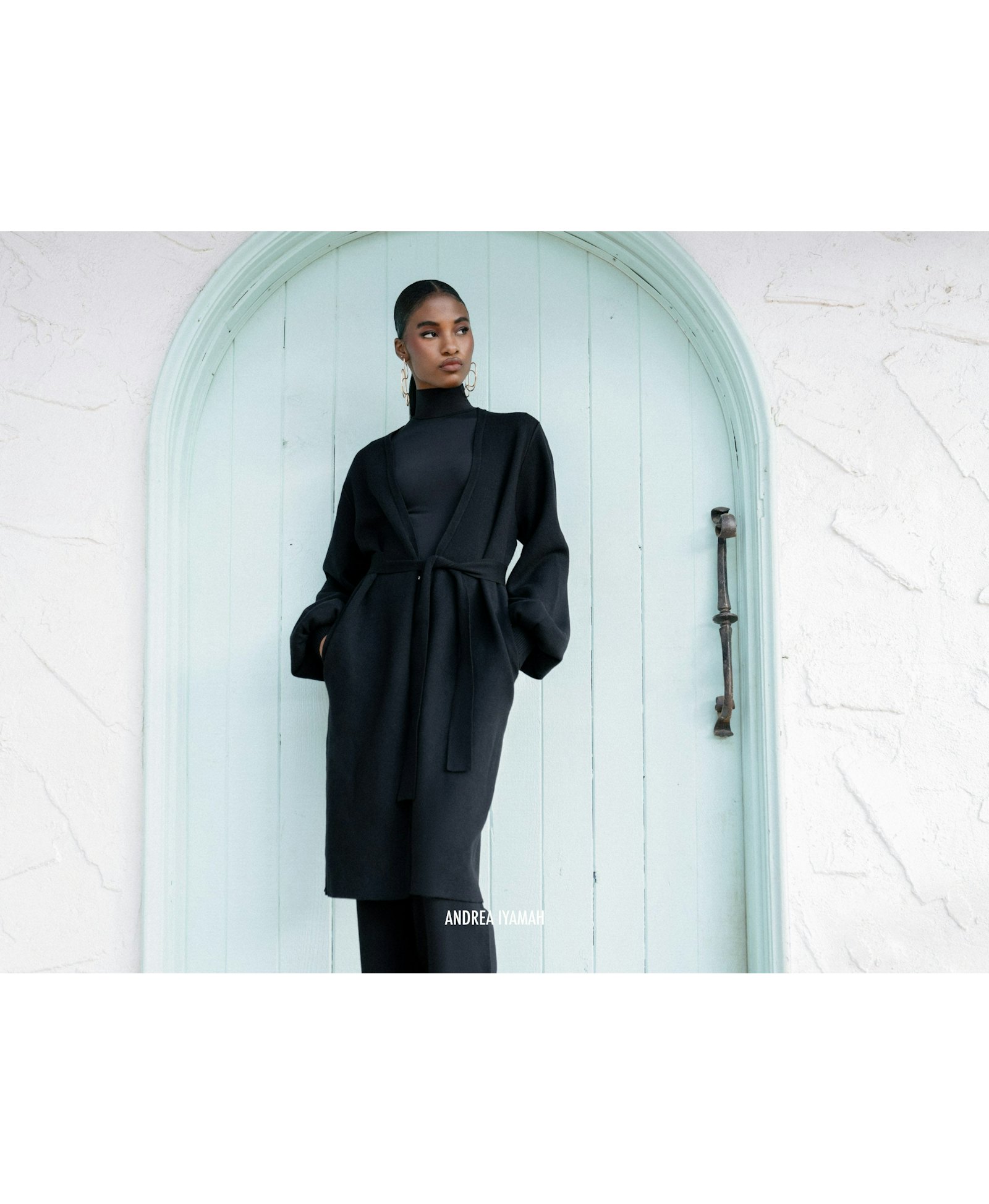 ONA KNIT CARDIGAN - ONYX made by Andrea Iyamah