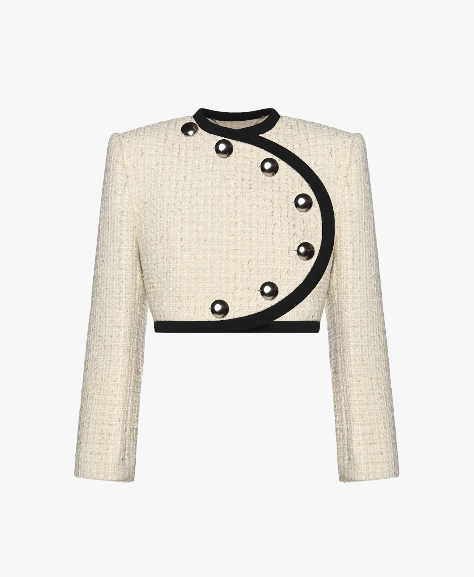 TWEED ASYMMETRIC JACKET made by KEBURIA