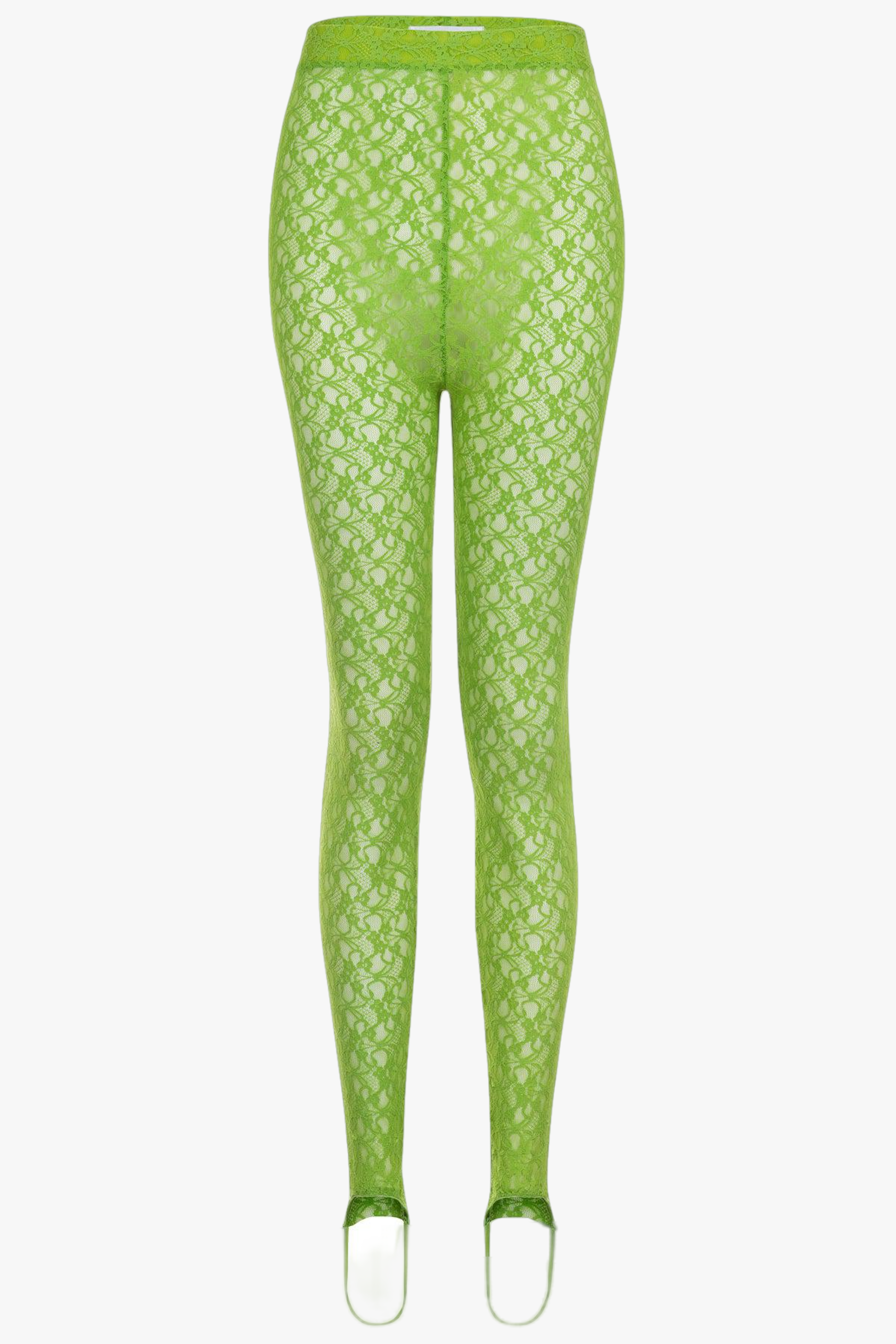 Shop Sadie Lime Green Lace Stirrup Leggings- Made to Order from Natalie and  Alanna at Seezona