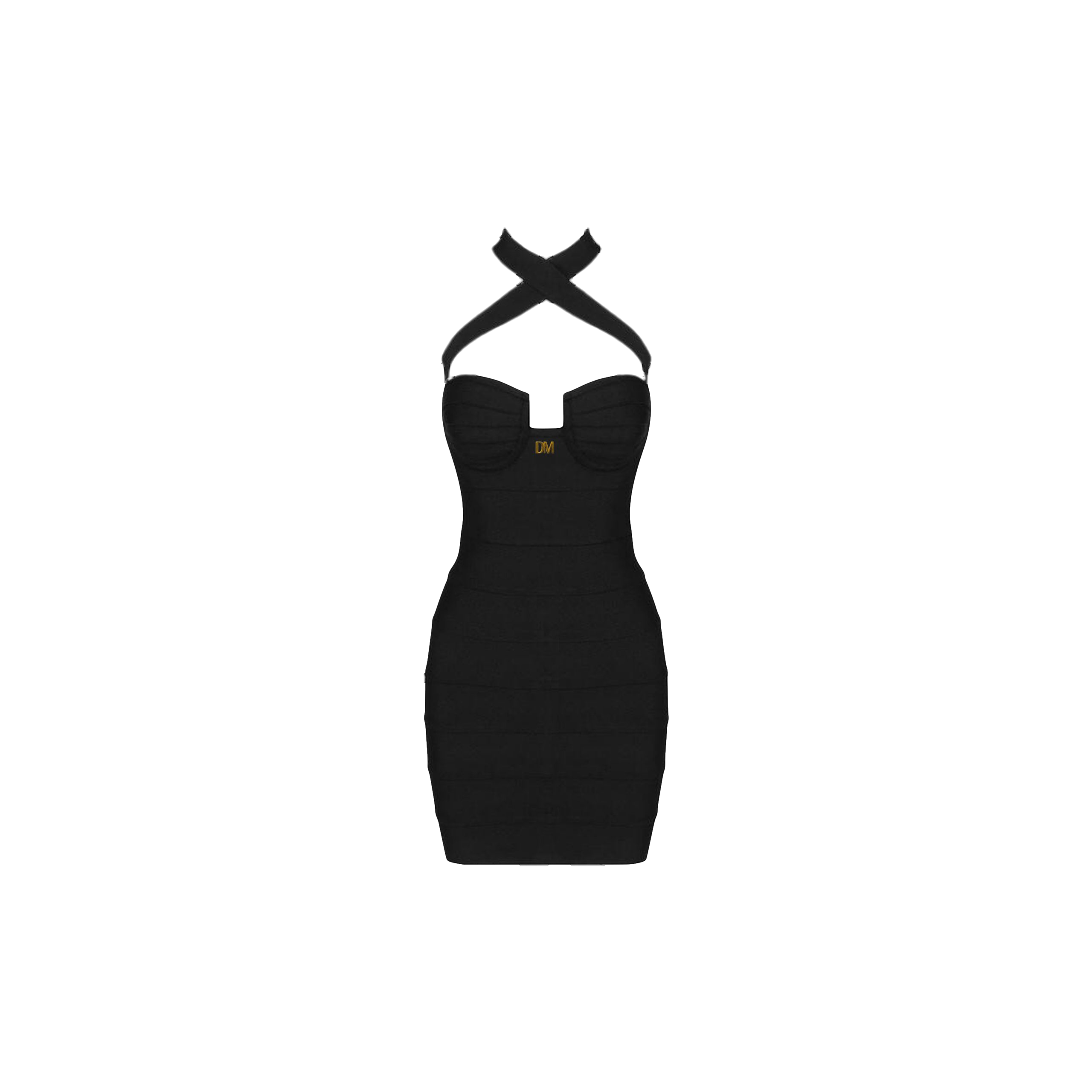 Daniele Morena Black Iconic Mini Dress
