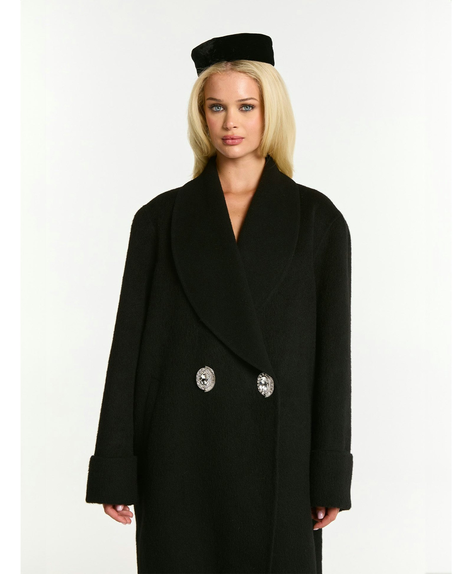 Audrina Coat (Black) made by Nana Jacqueline