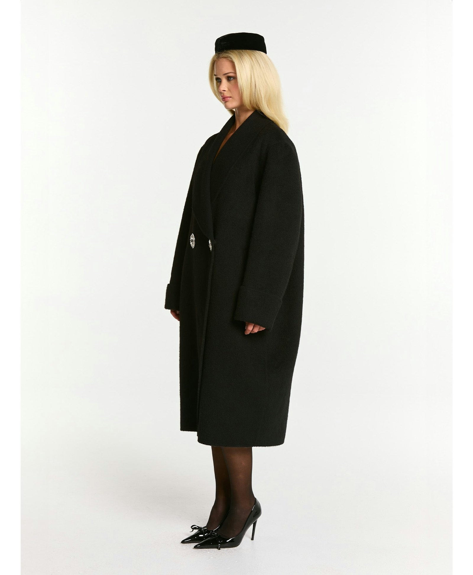 Audrina Coat (Black) made by Nana Jacqueline