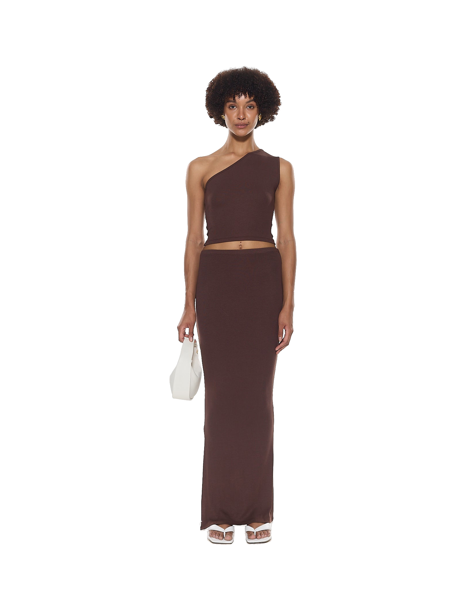 Shop Myraswim Blair Maxi Skirt | Chocolate In Brown