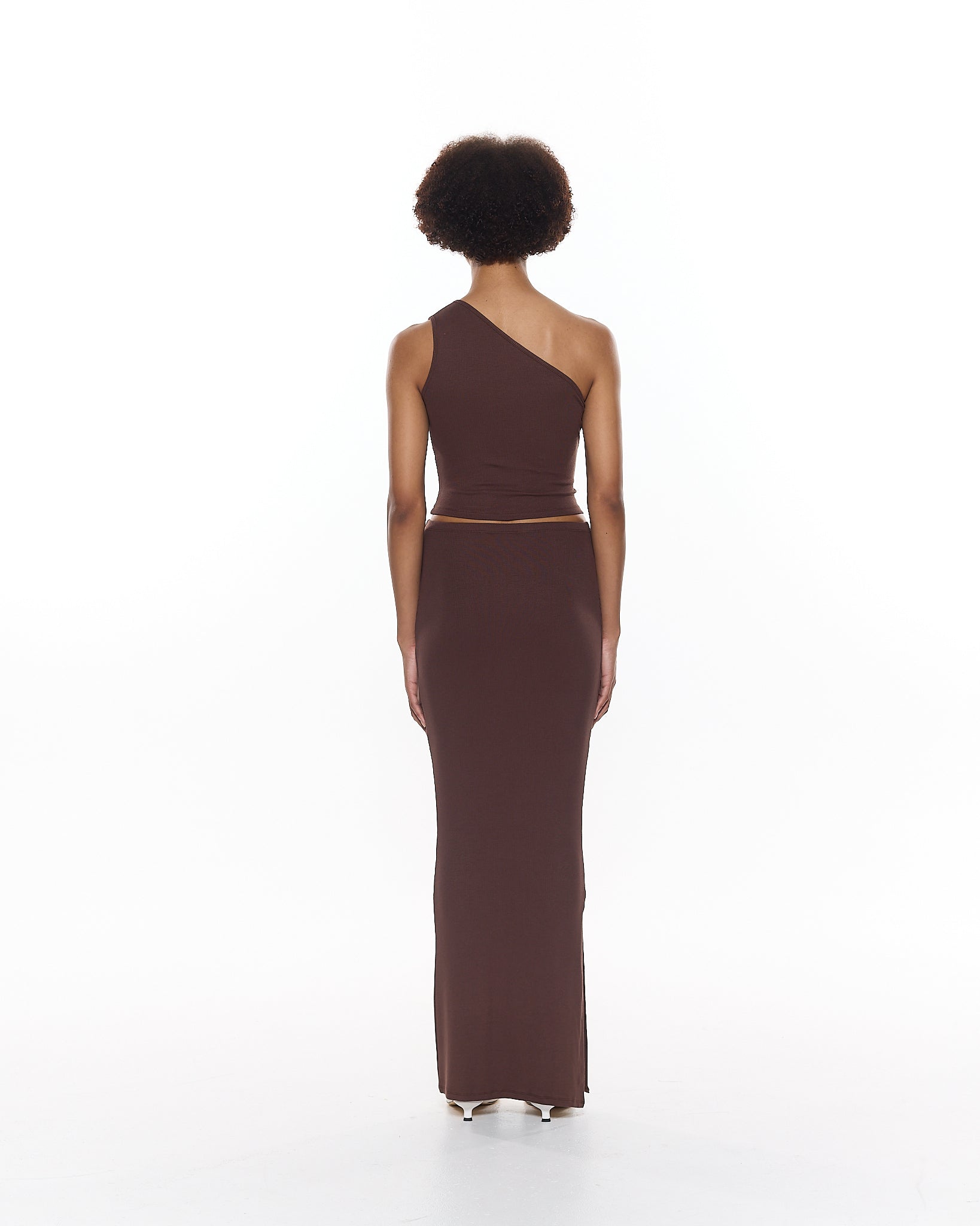 Shop Myraswim Blair Maxi Skirt | Chocolate In Brown