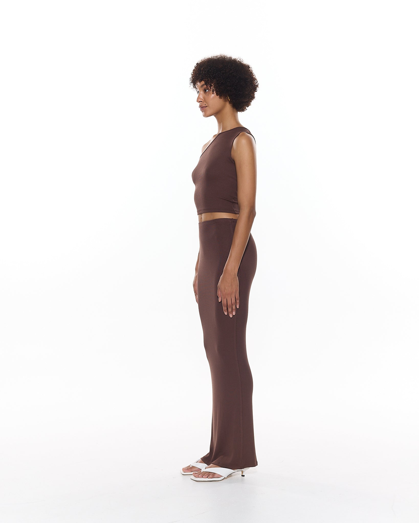 Shop Myraswim Blair Maxi Skirt | Chocolate In Brown