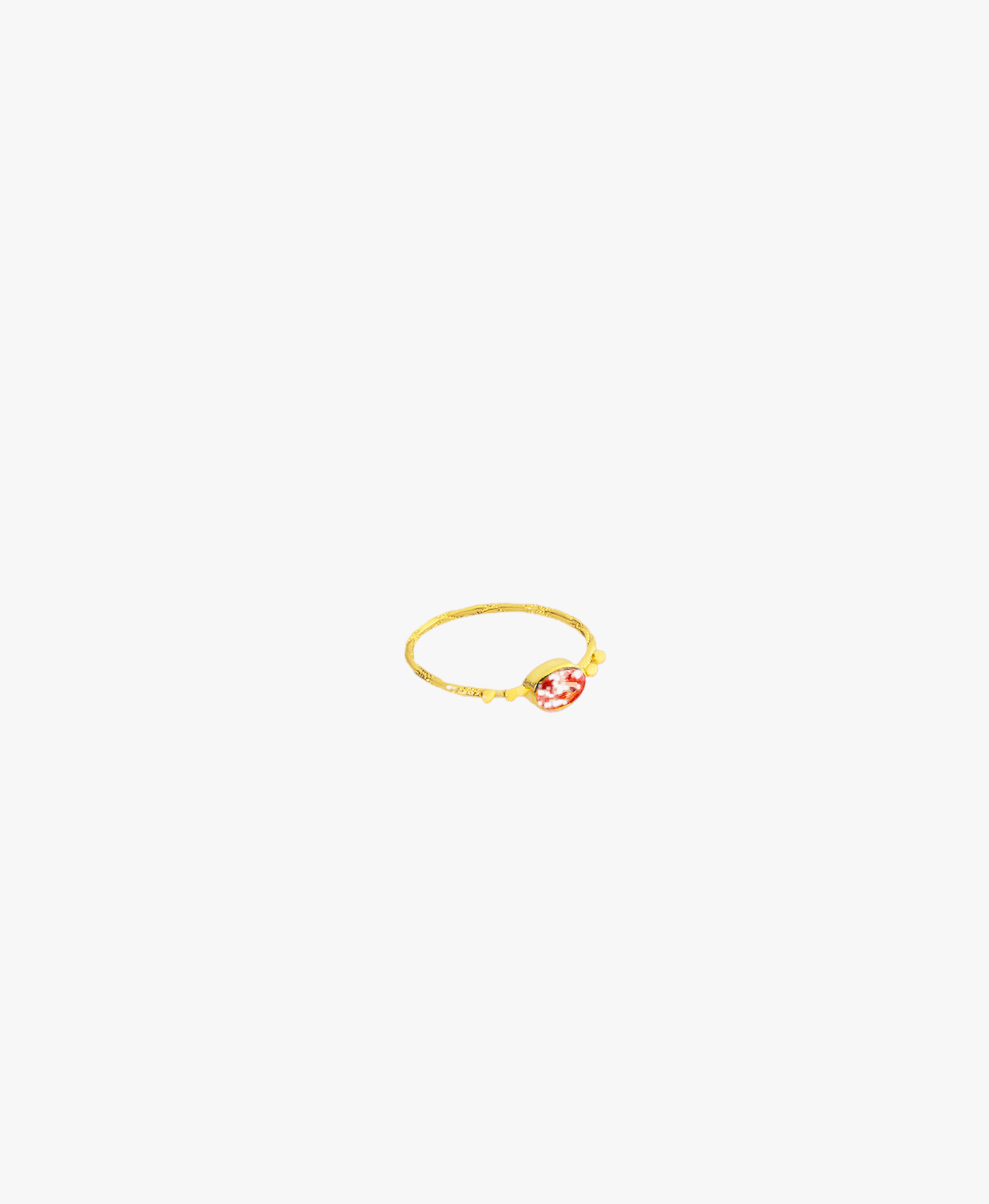 Ruby Gold Ring made by Lora Istanbul