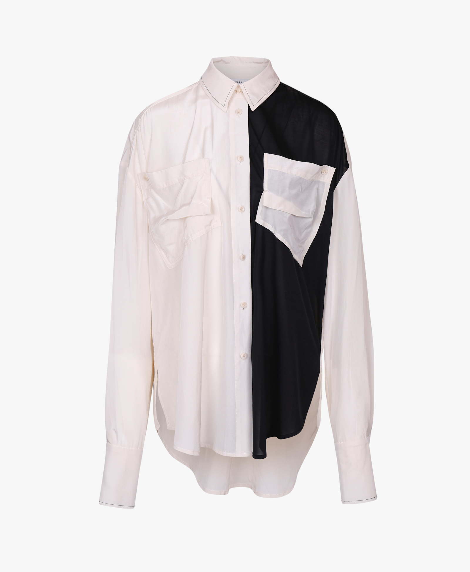 TWO-TONE OVERSIZED UTILITY SHIRT made by YIBRI
