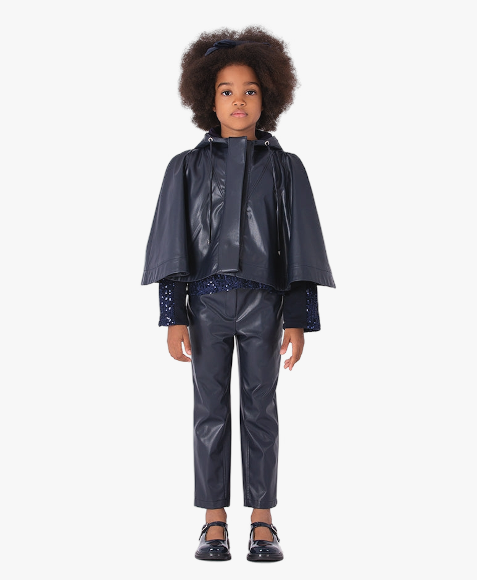 Designer's Leather Girls Jacket made by Mama Luma