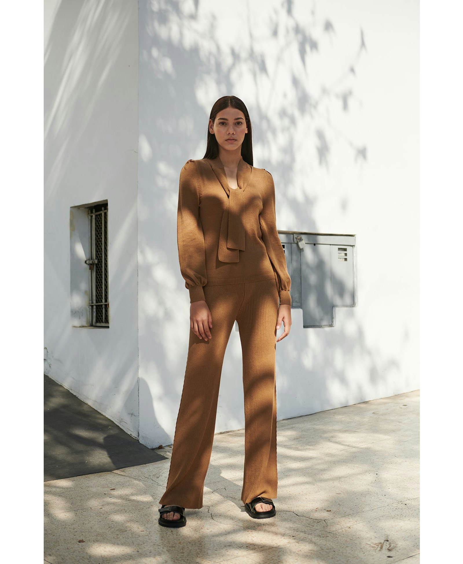 SAMAY pants in Beige made by AYNI