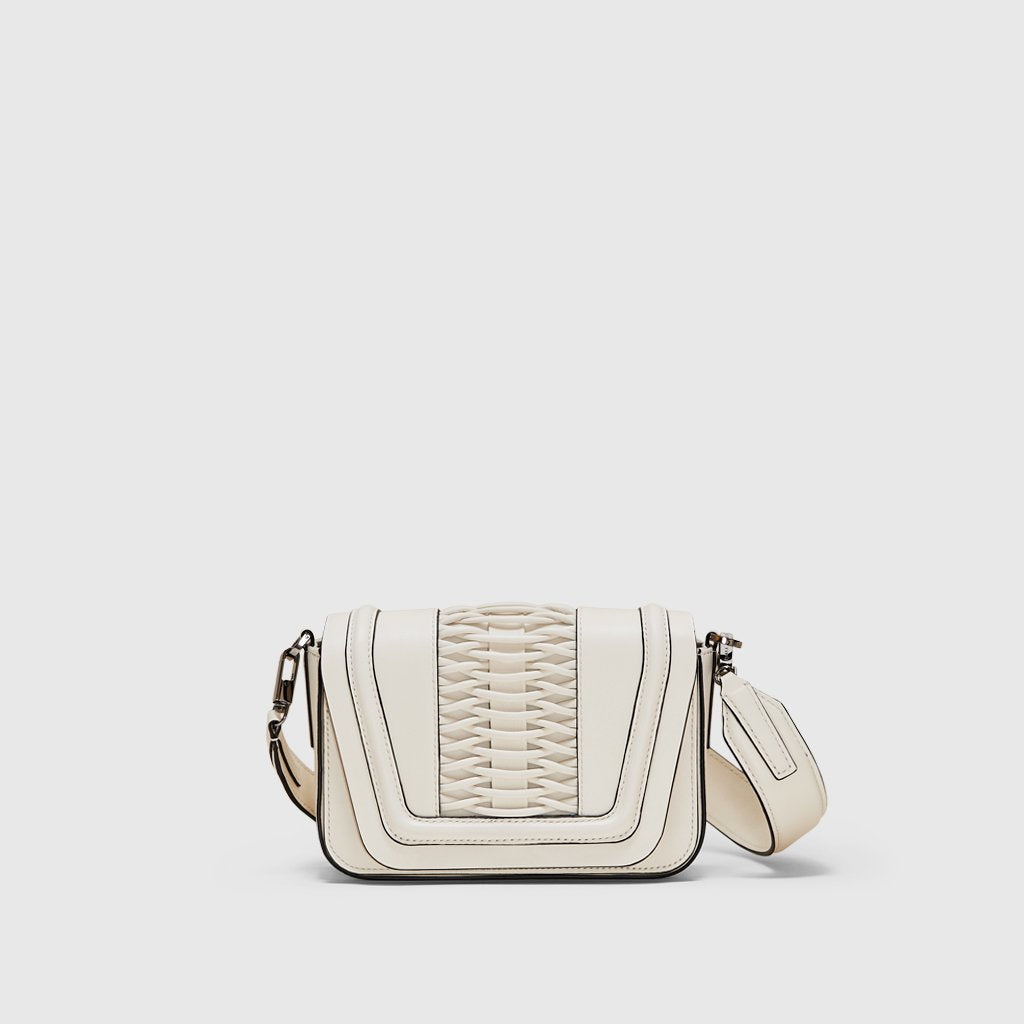 Shop Yliana Yepez Mini Eugenia Braided Off White Crossbody