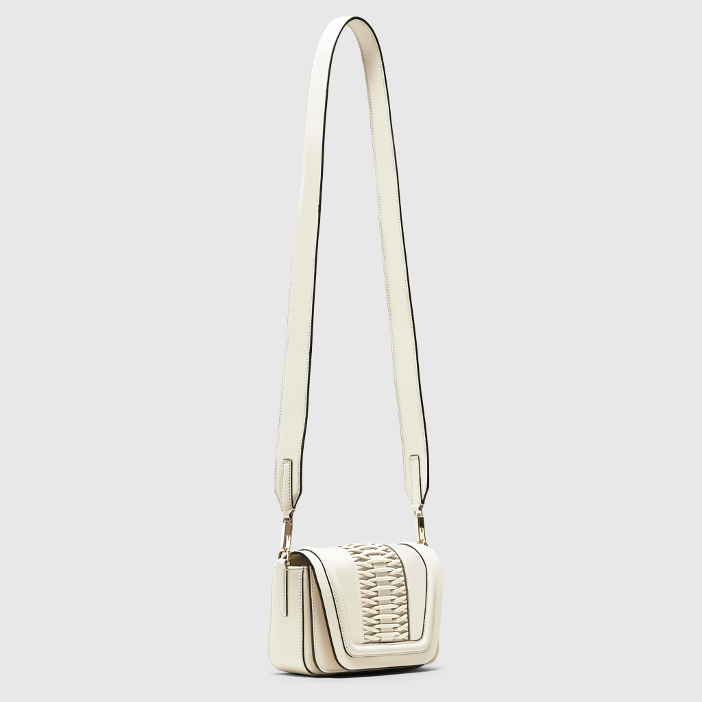 Shop Yliana Yepez Mini Eugenia Braided Off White Crossbody