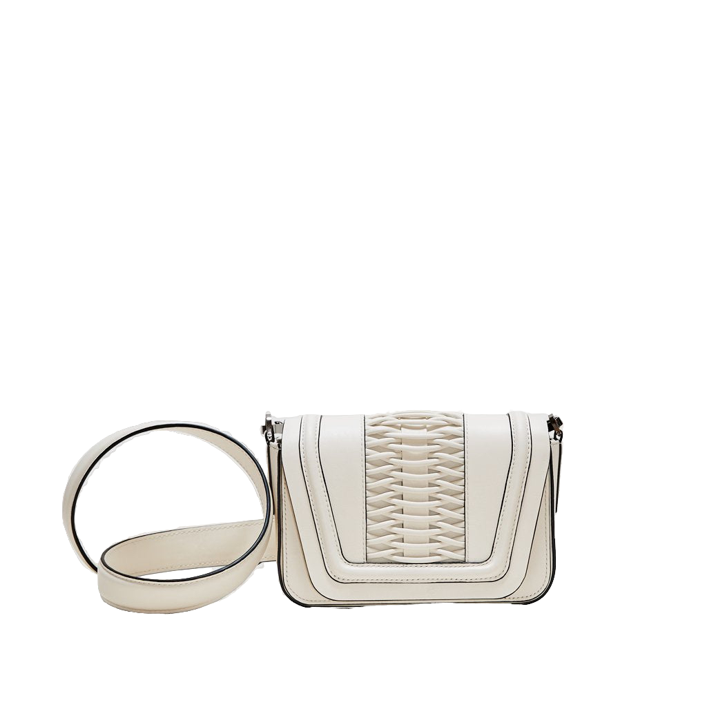 Shop Yliana Yepez Mini Eugenia Braided Off White Crossbody